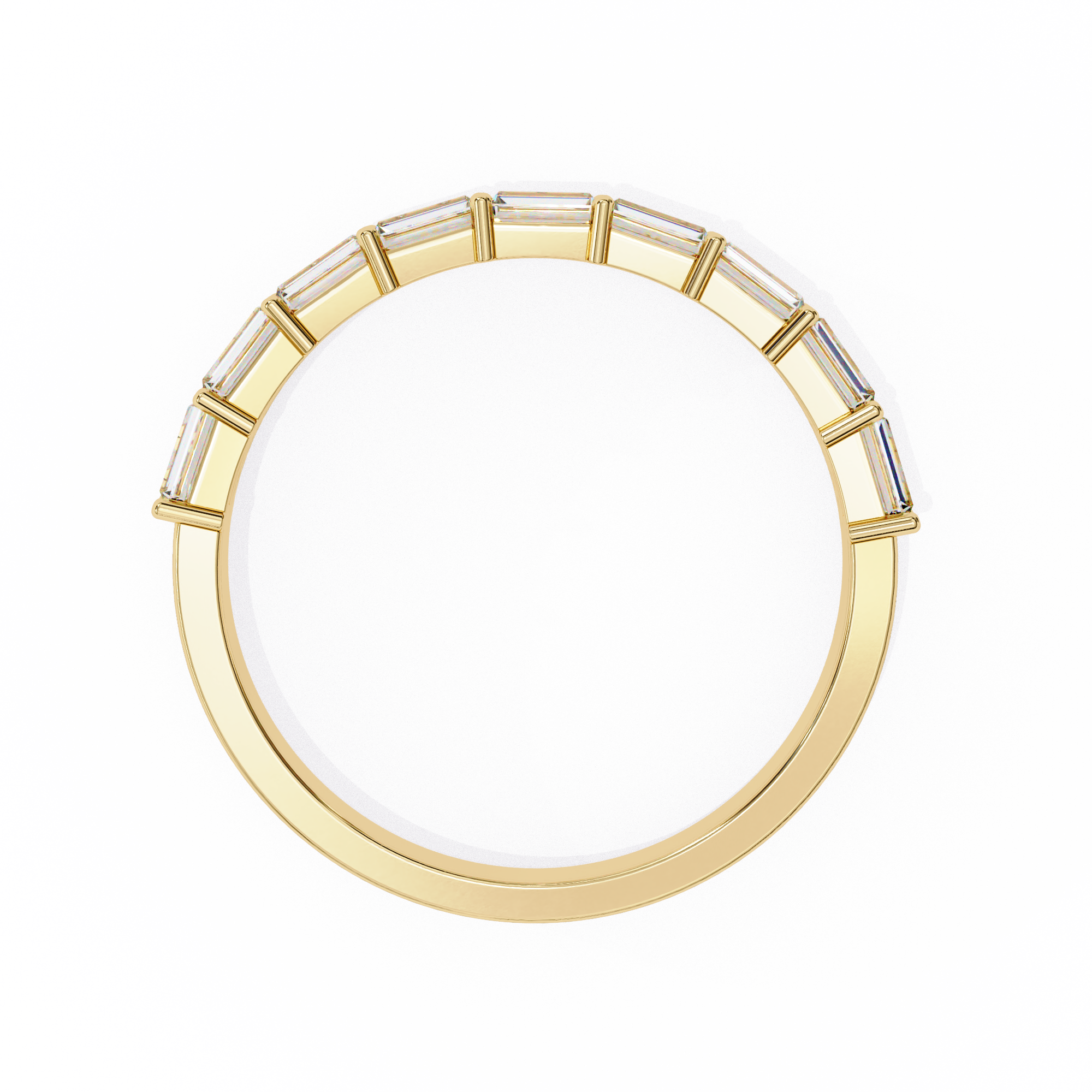 Bar-Set Baguette & Round Band - Amrit Rastogi
