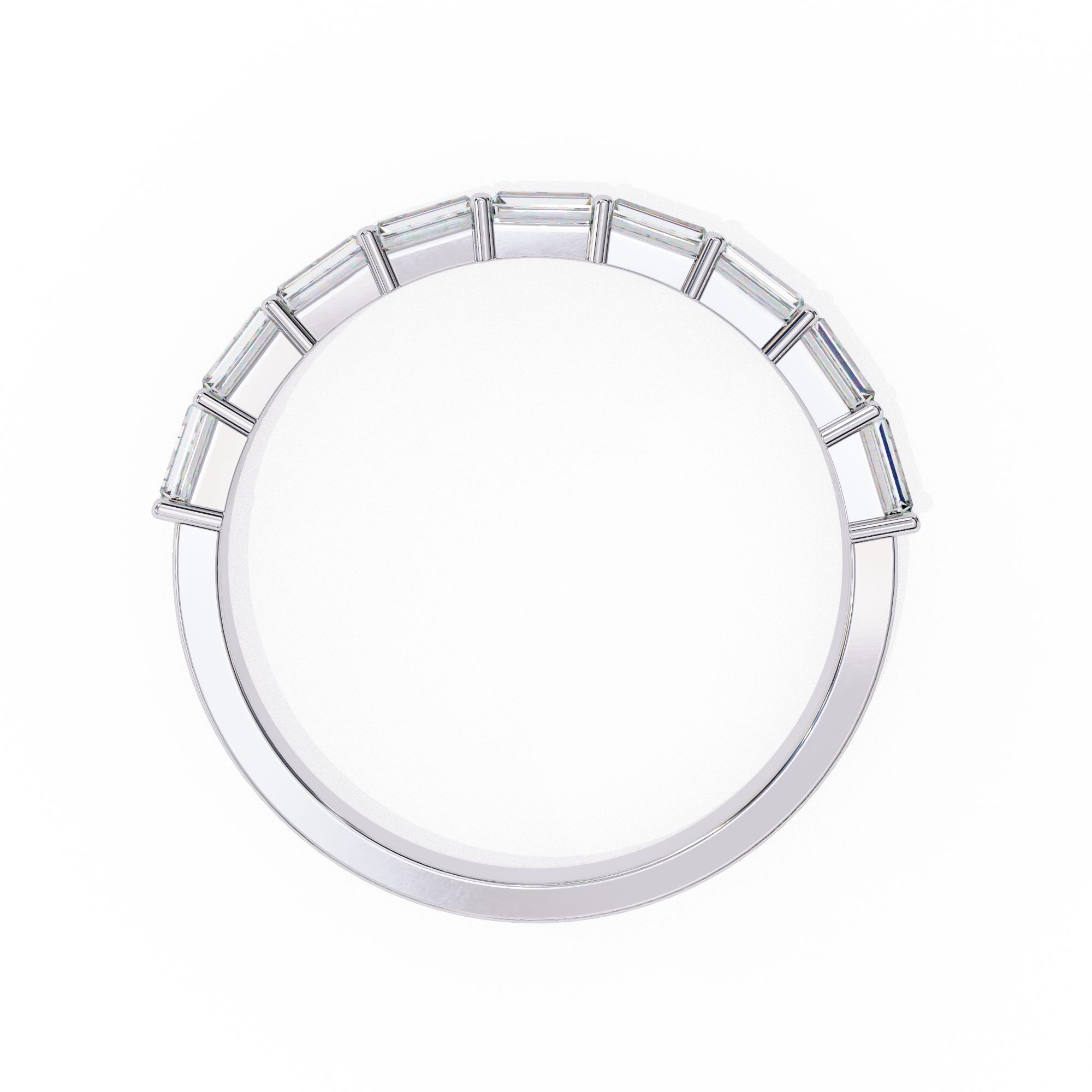 Bar-Set Baguette & Round Band - Amrit Rastogi