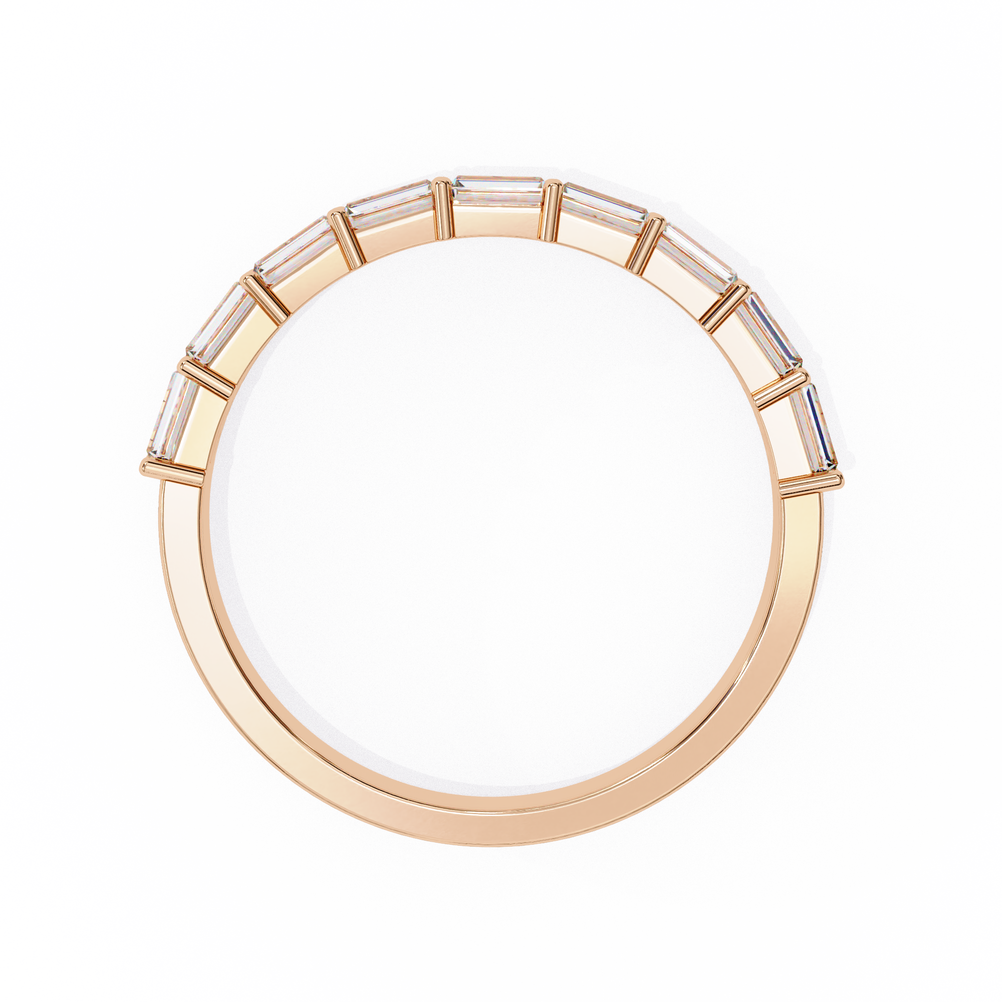 Bar-Set Baguette & Round Band - Amrit Rastogi