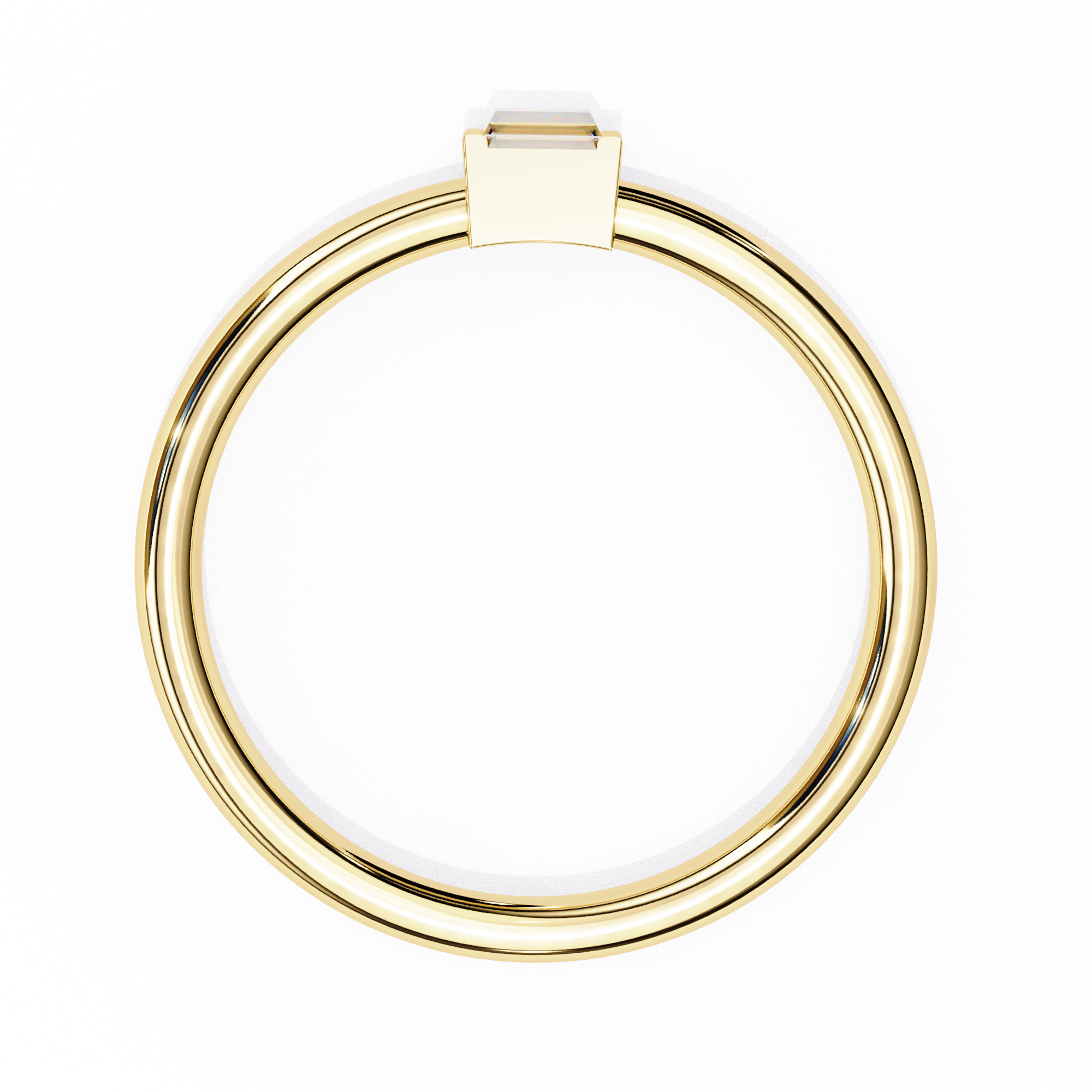 Bar-Set East-West Baguette Ring