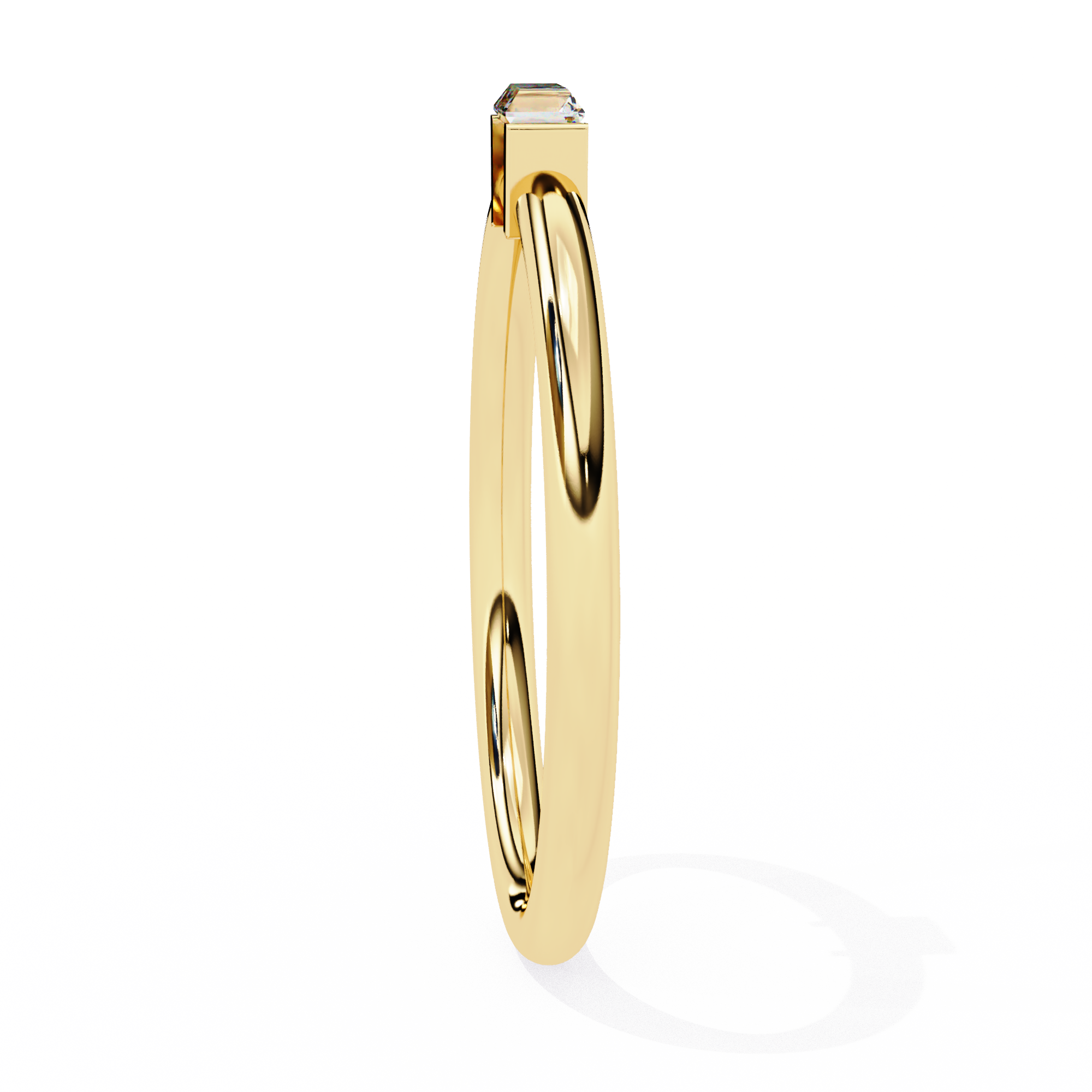 Bar-Set East-West Baguette Ring