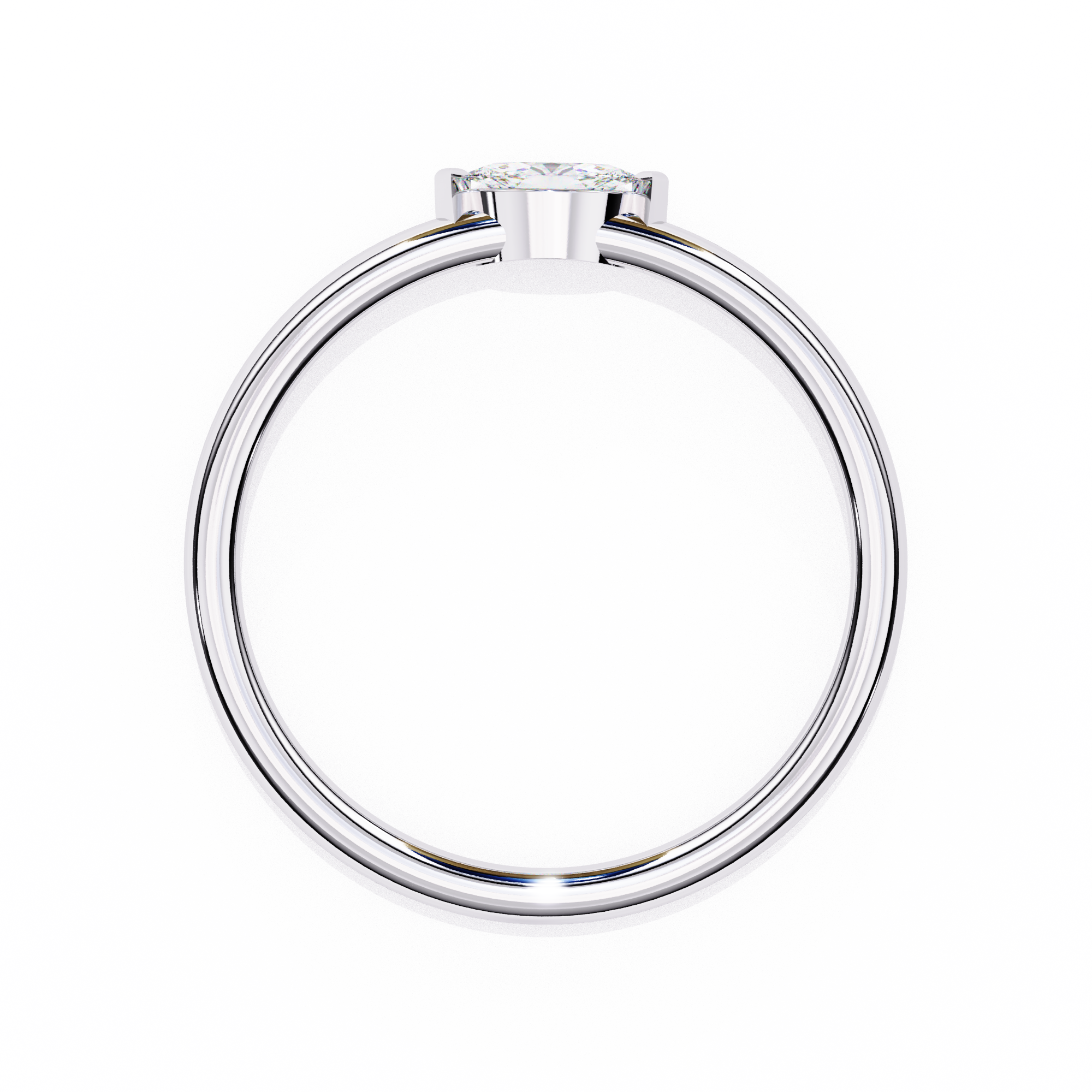 Bezel-Set East-West Marquise Ring