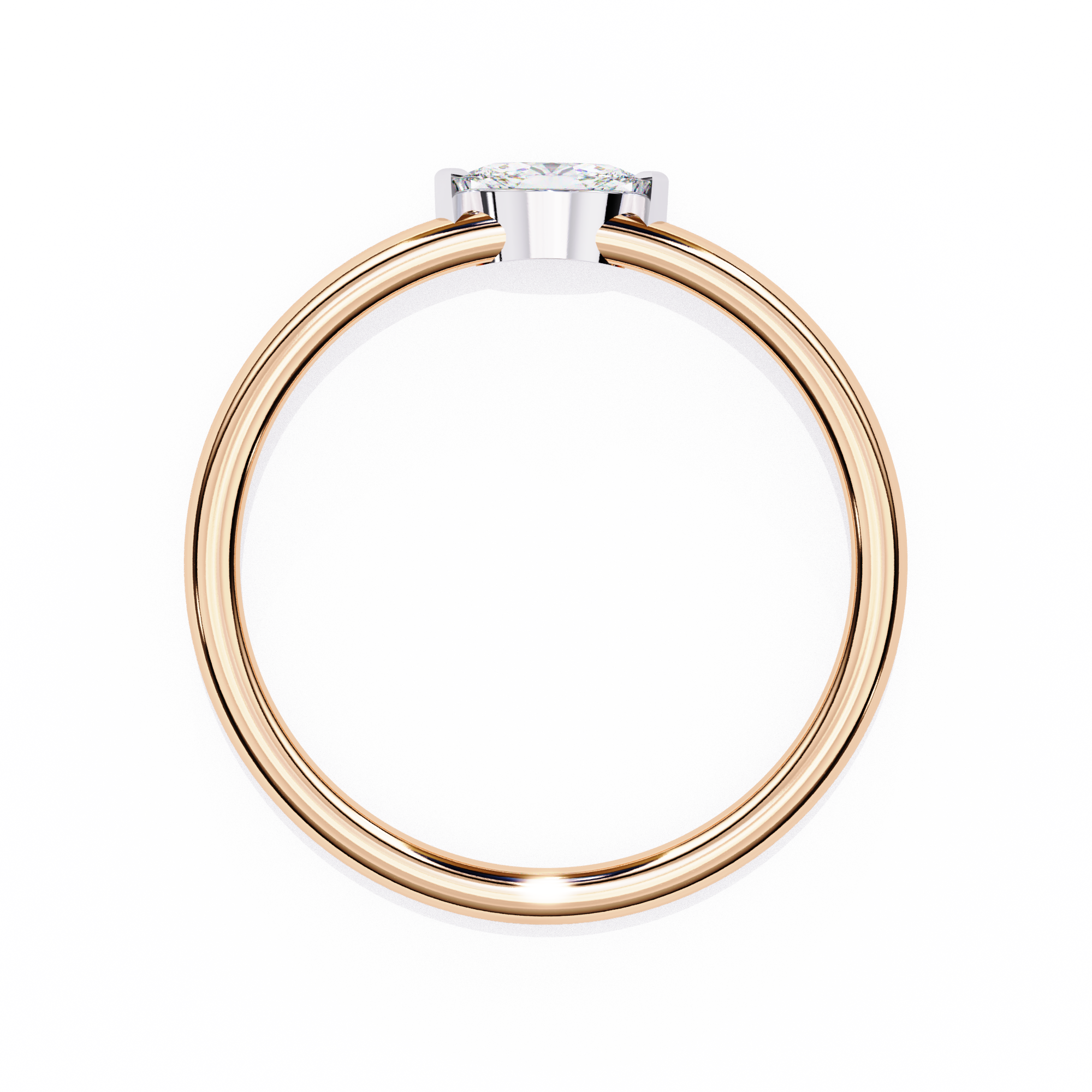 Bezel-Set East-West Marquise Ring