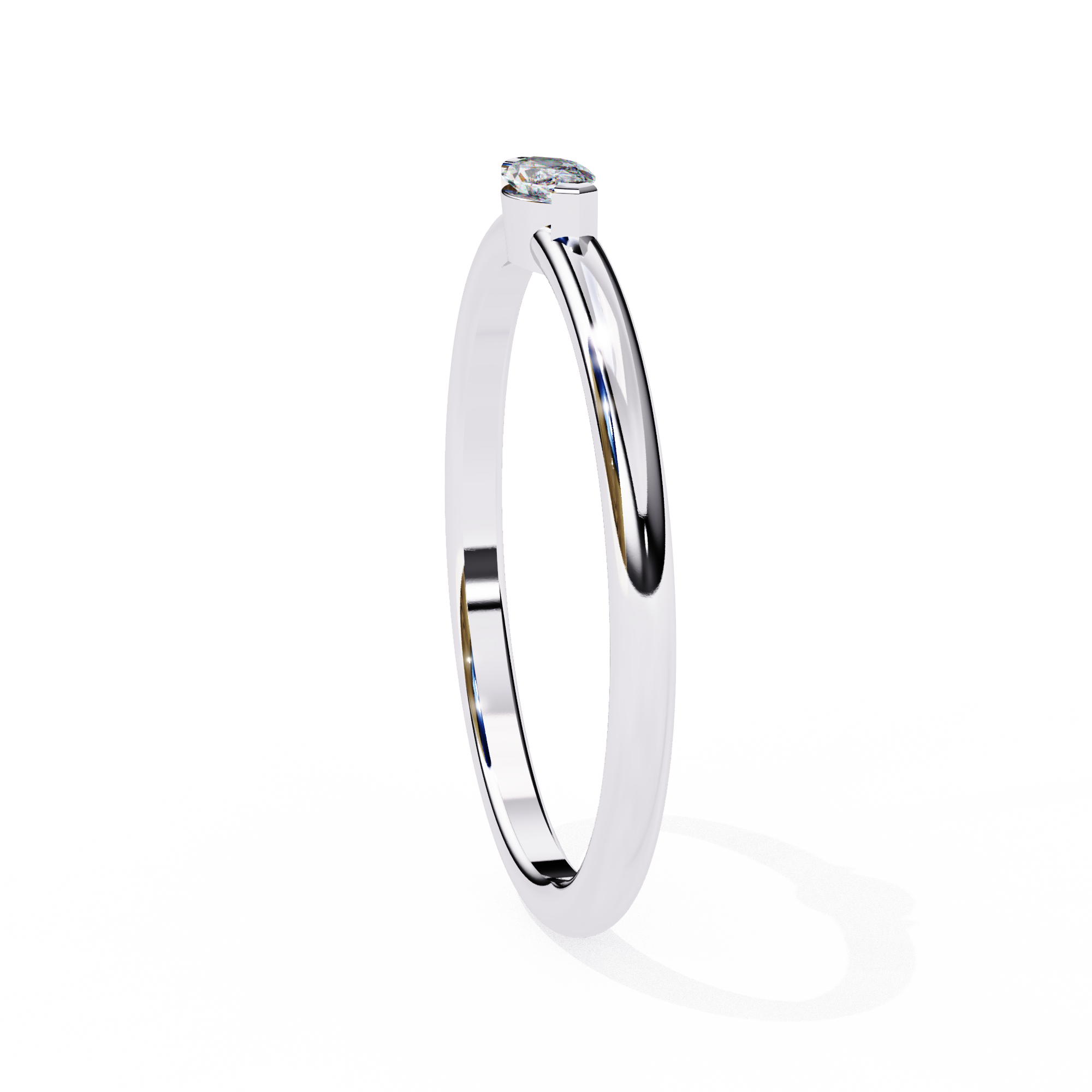 Bezel-Set East-West Marquise Ring