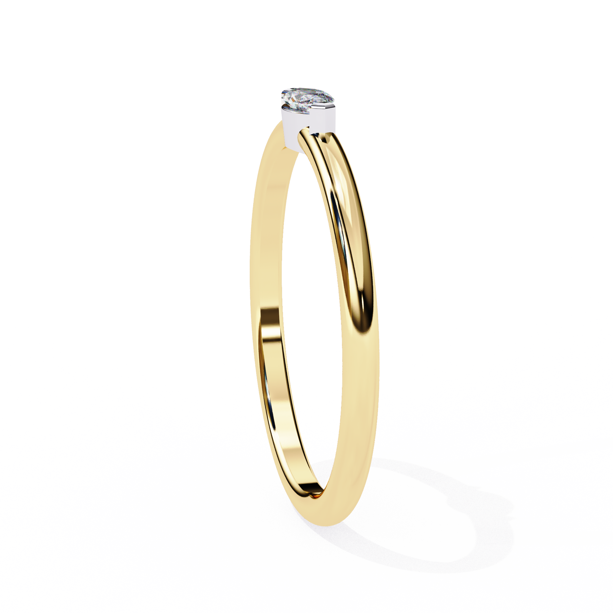 Bezel-Set East-West Marquise Ring