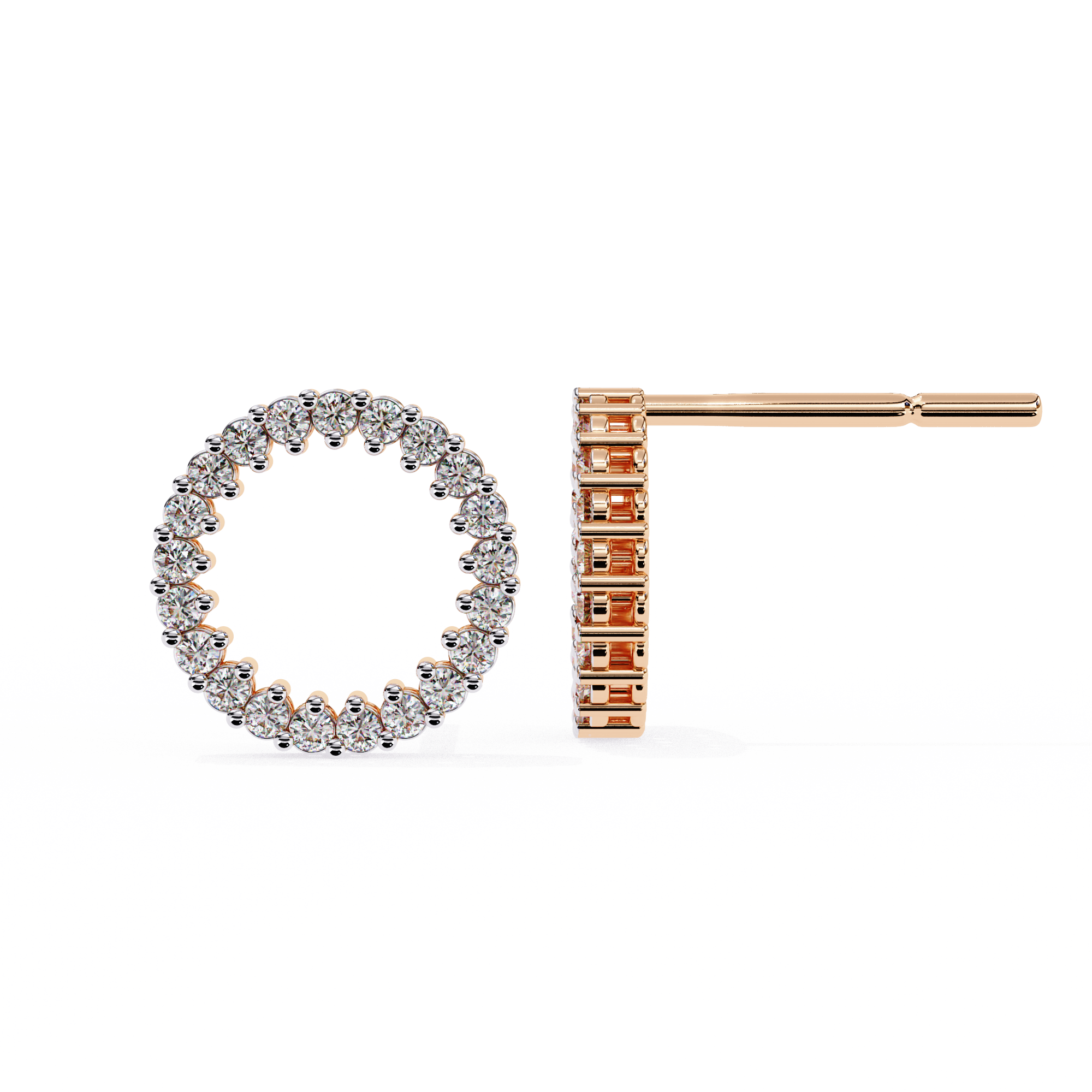 Circle Stud Earrings - Amrit Rastogi