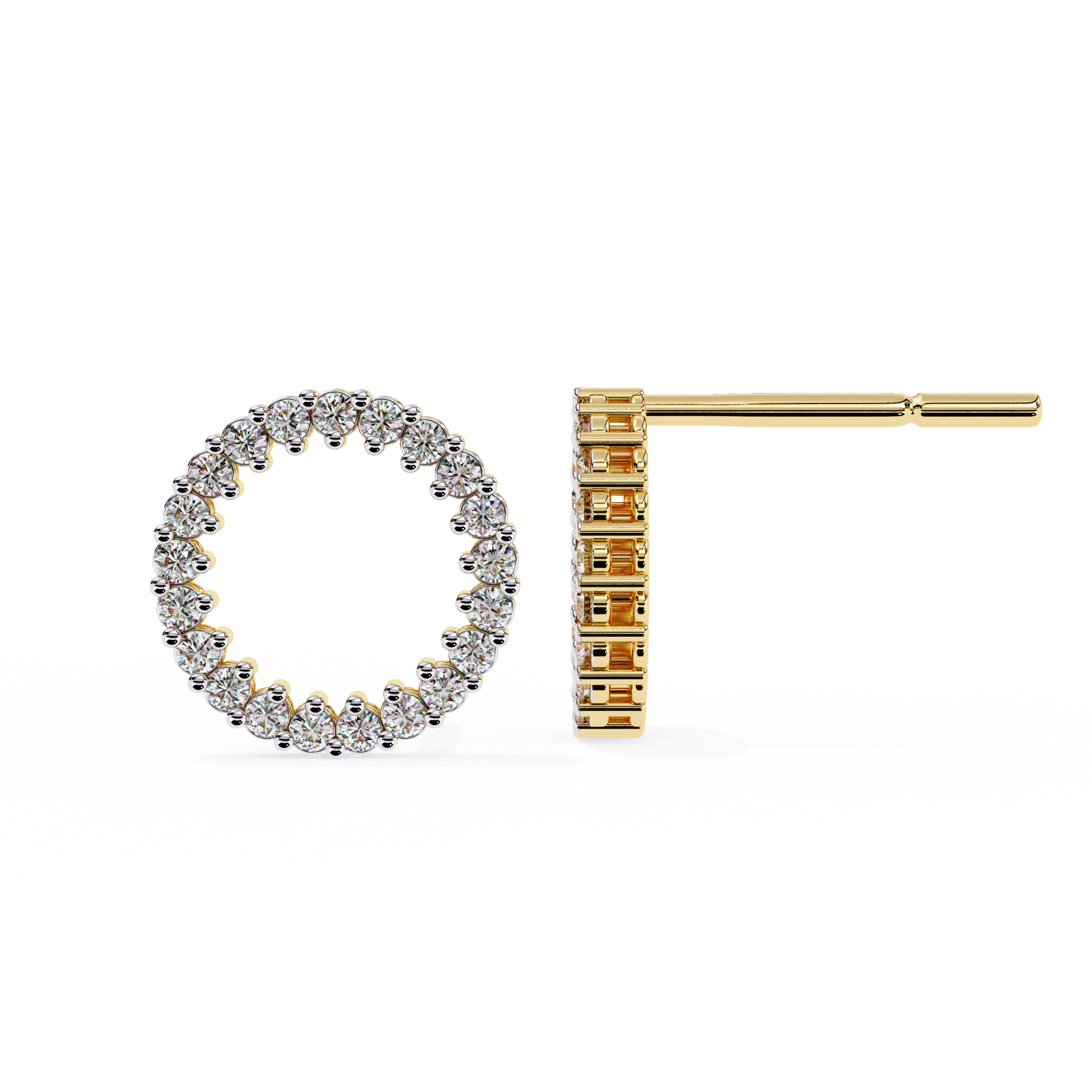 Circle Stud Earrings - Amrit Rastogi