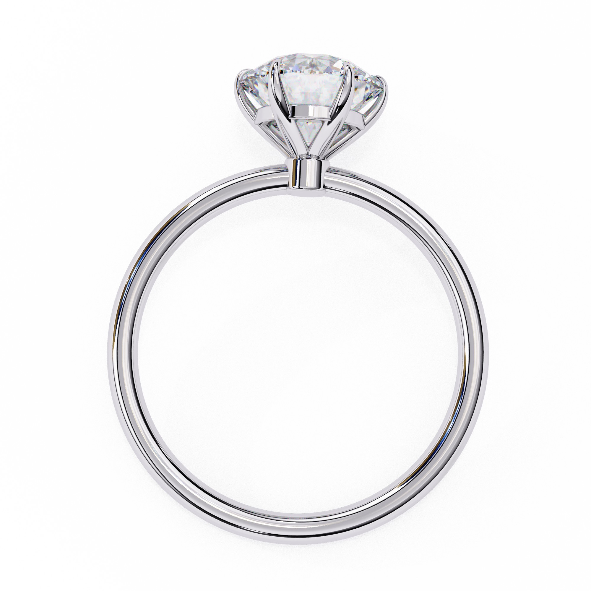 6-Prong Round 1 ct. Solitaire Ring - Amrit Rastogi