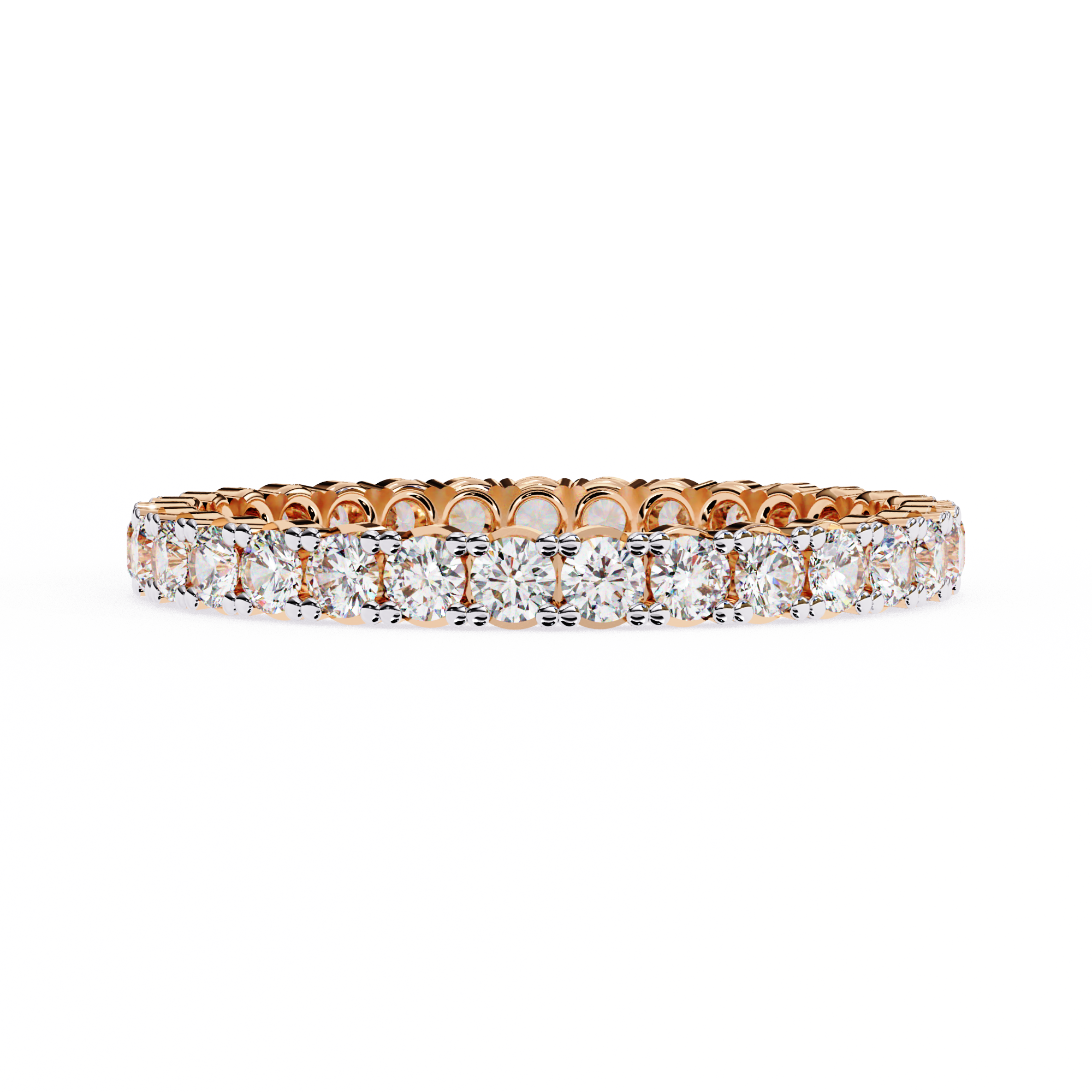 Shared-Prong Full Eternity Band