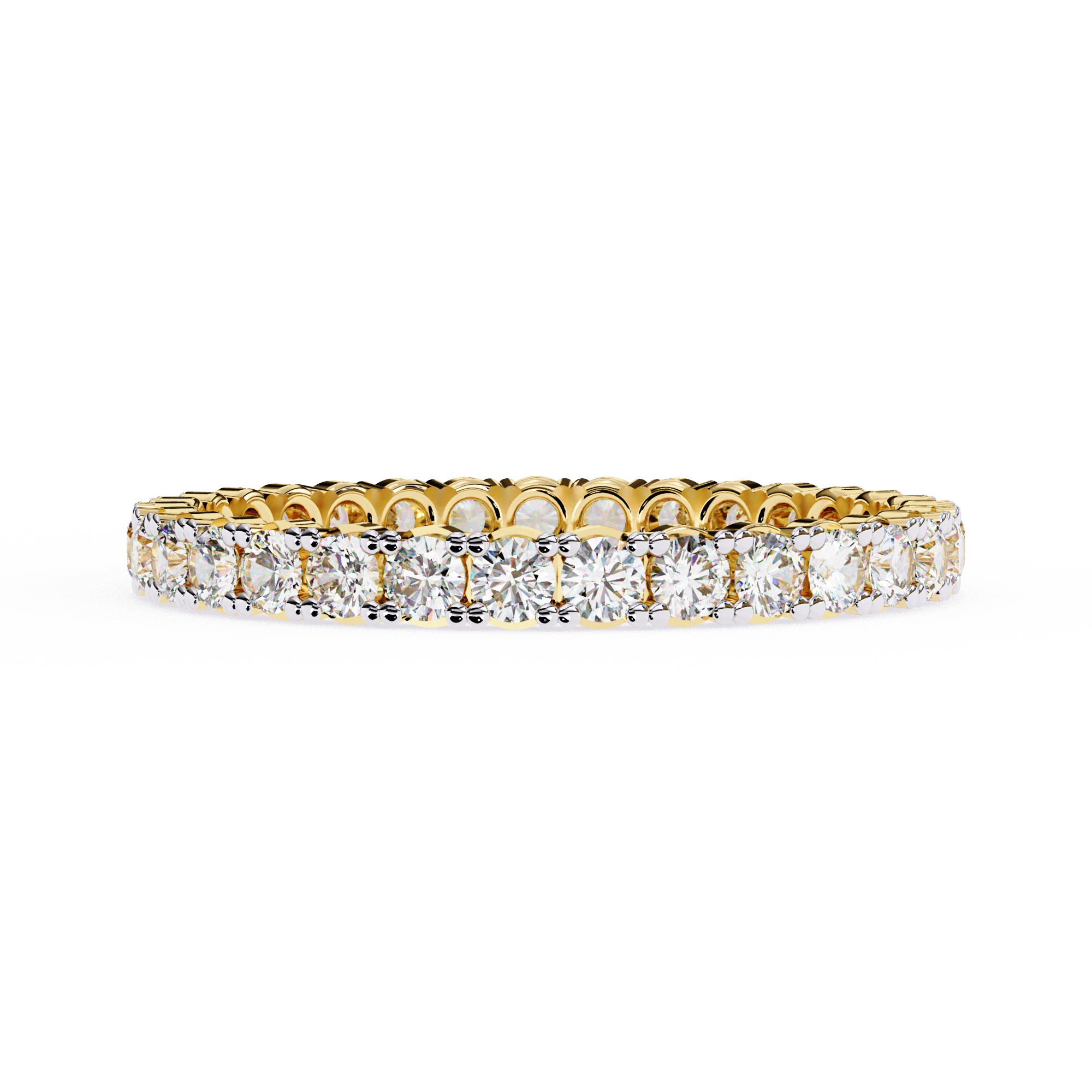 Shared-Prong Full Eternity Band