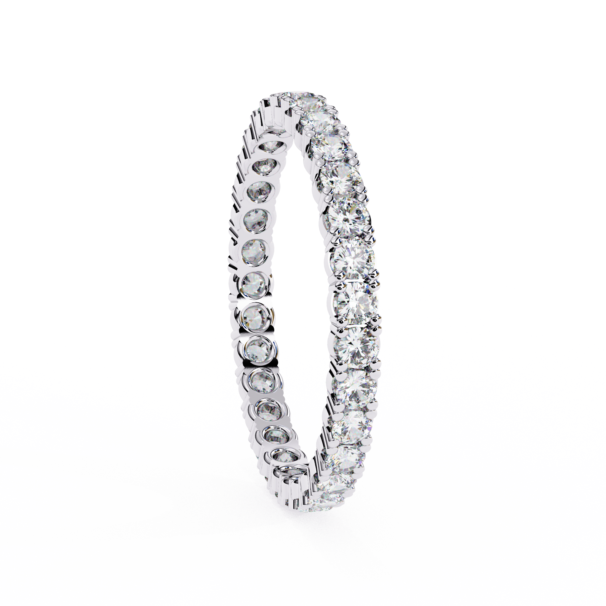 Shared-Prong Full Eternity Band