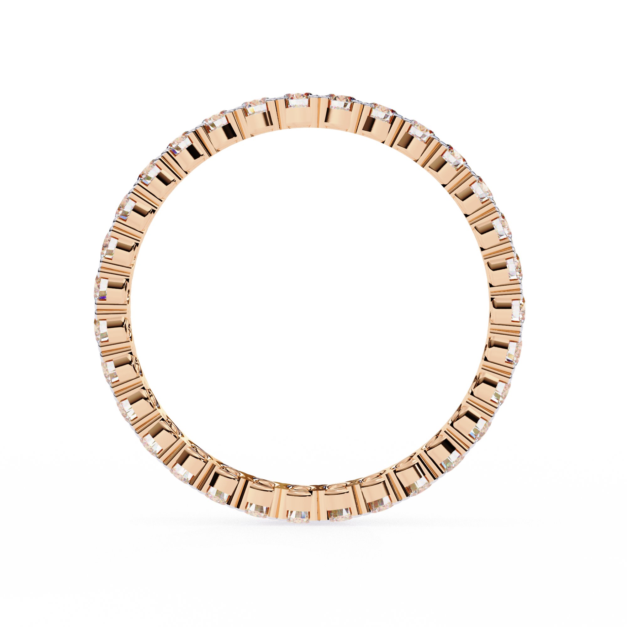 Shared-Prong Full Eternity Band