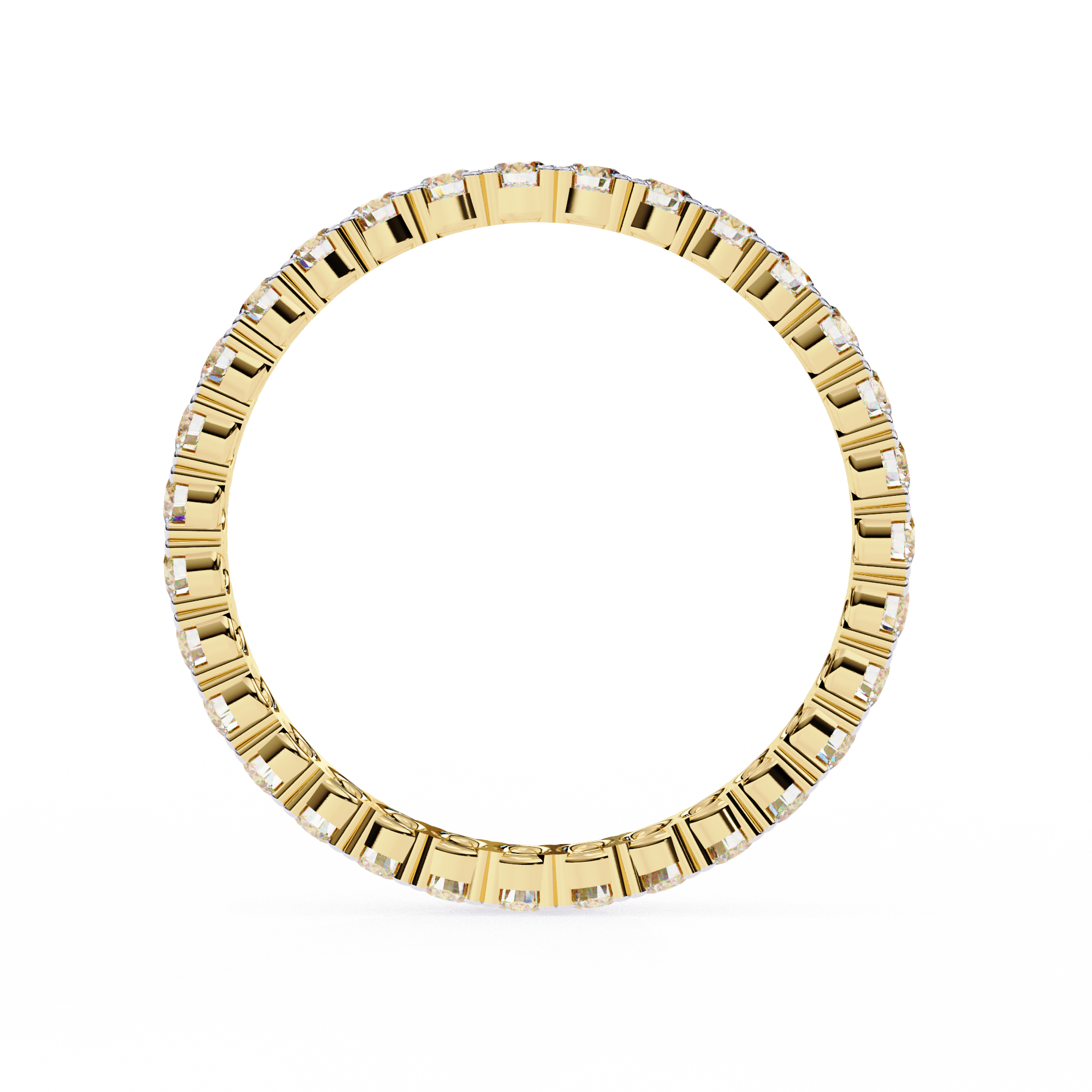 Shared-Prong Full Eternity Band