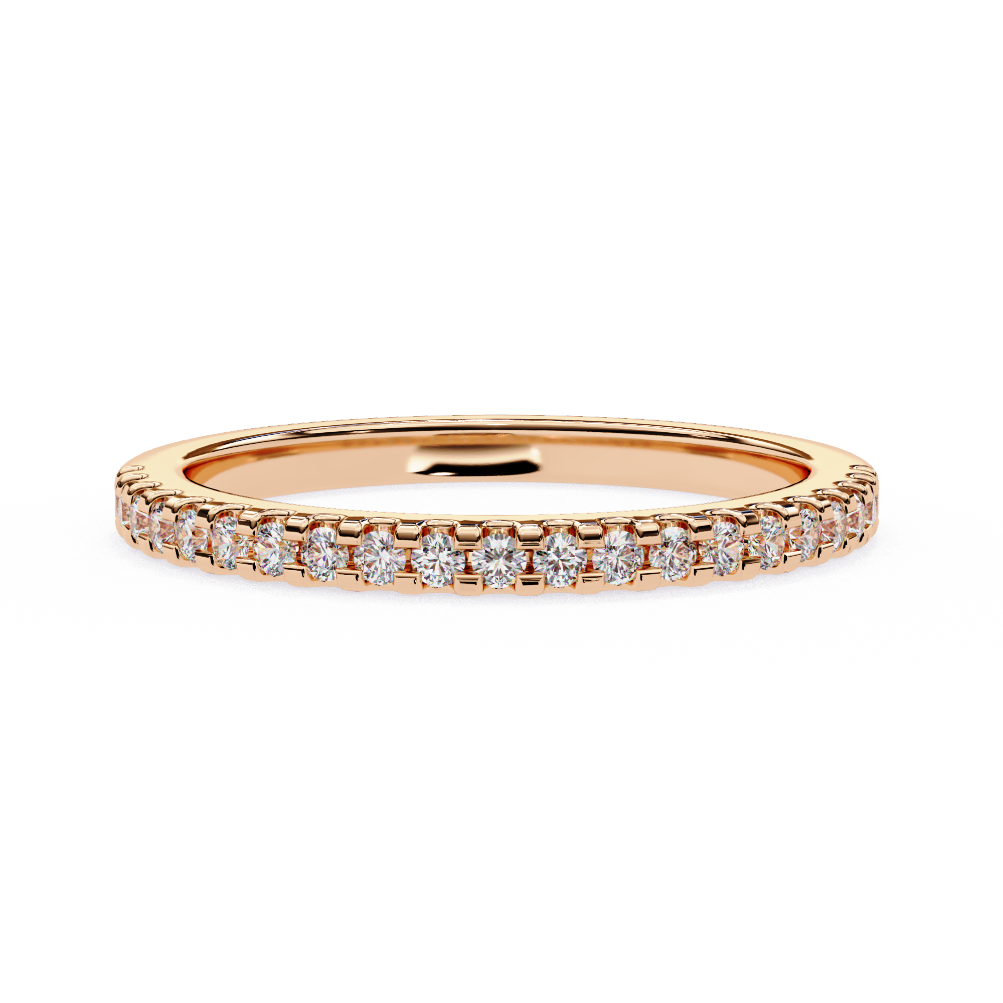 Scalloped Half-Eternity Band