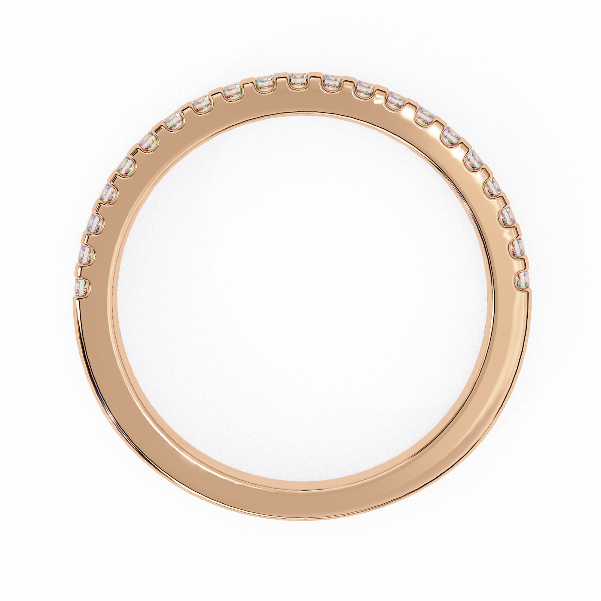 Scalloped Half-Eternity Band - Amrit Rastogi