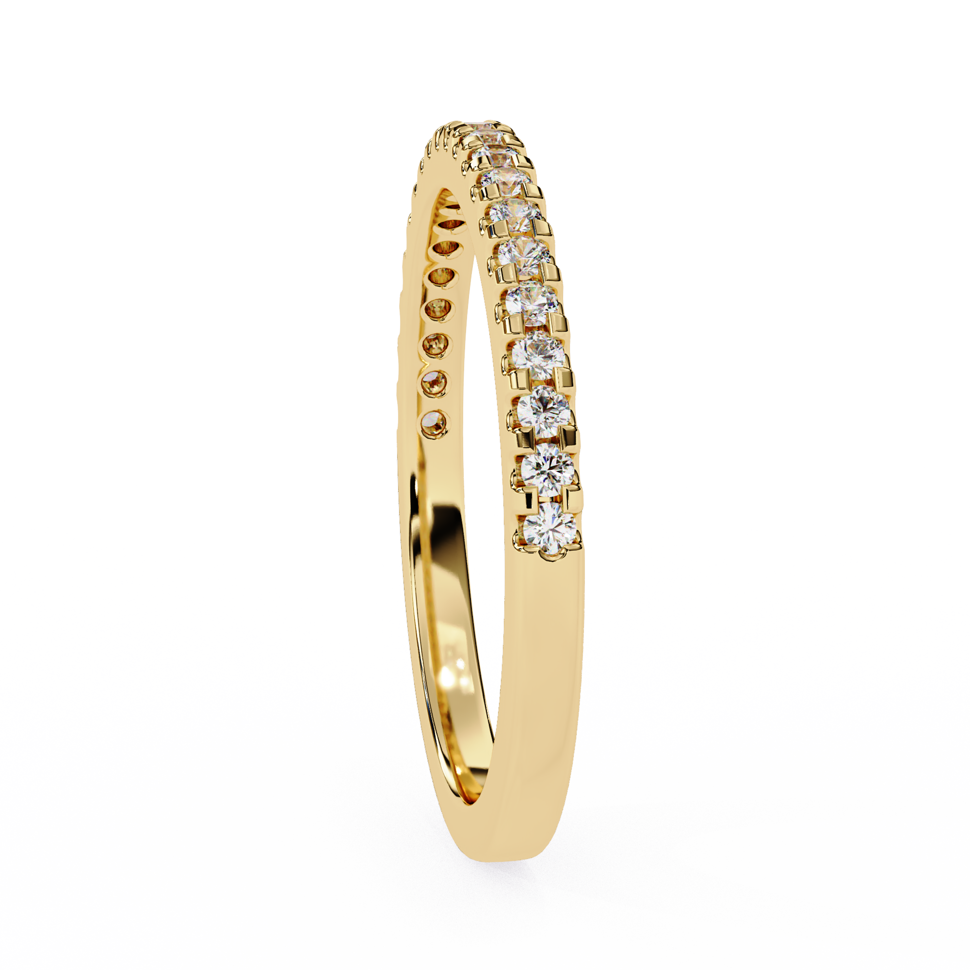 Scalloped Half-Eternity Band