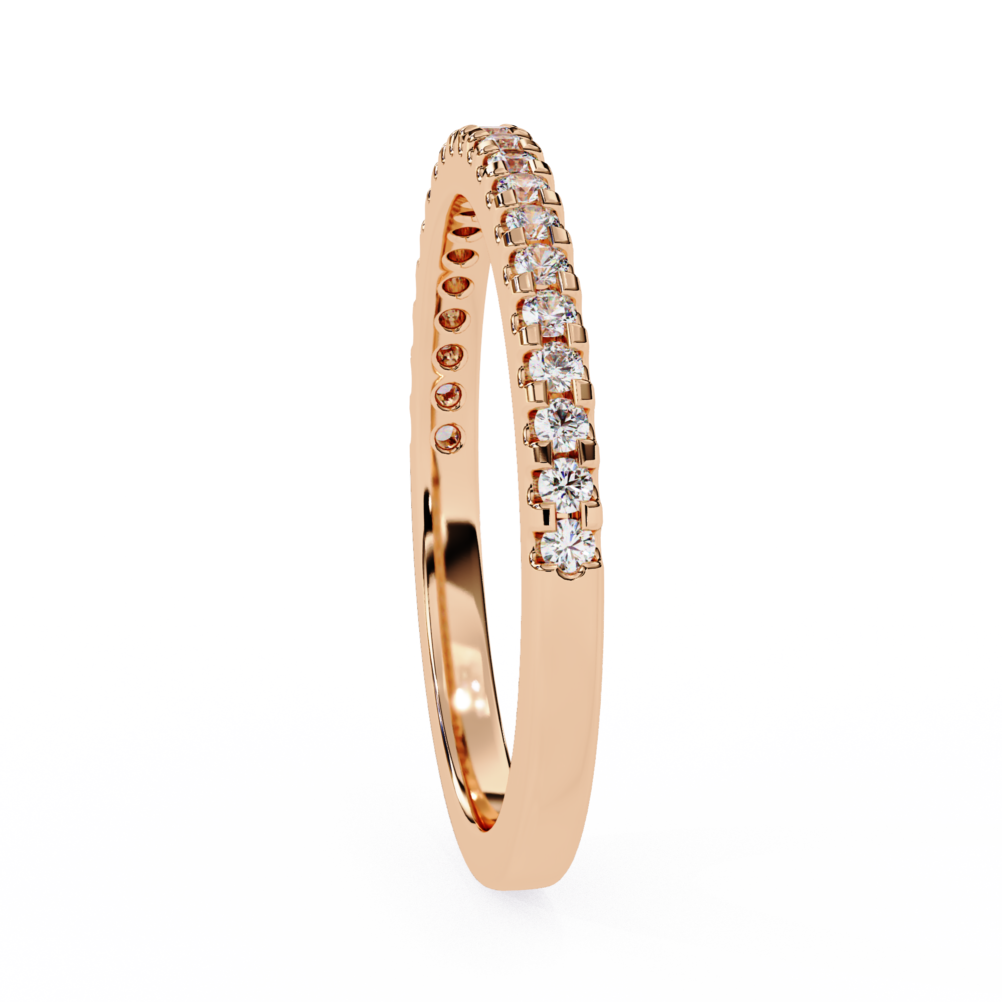 Scalloped Half-Eternity Band