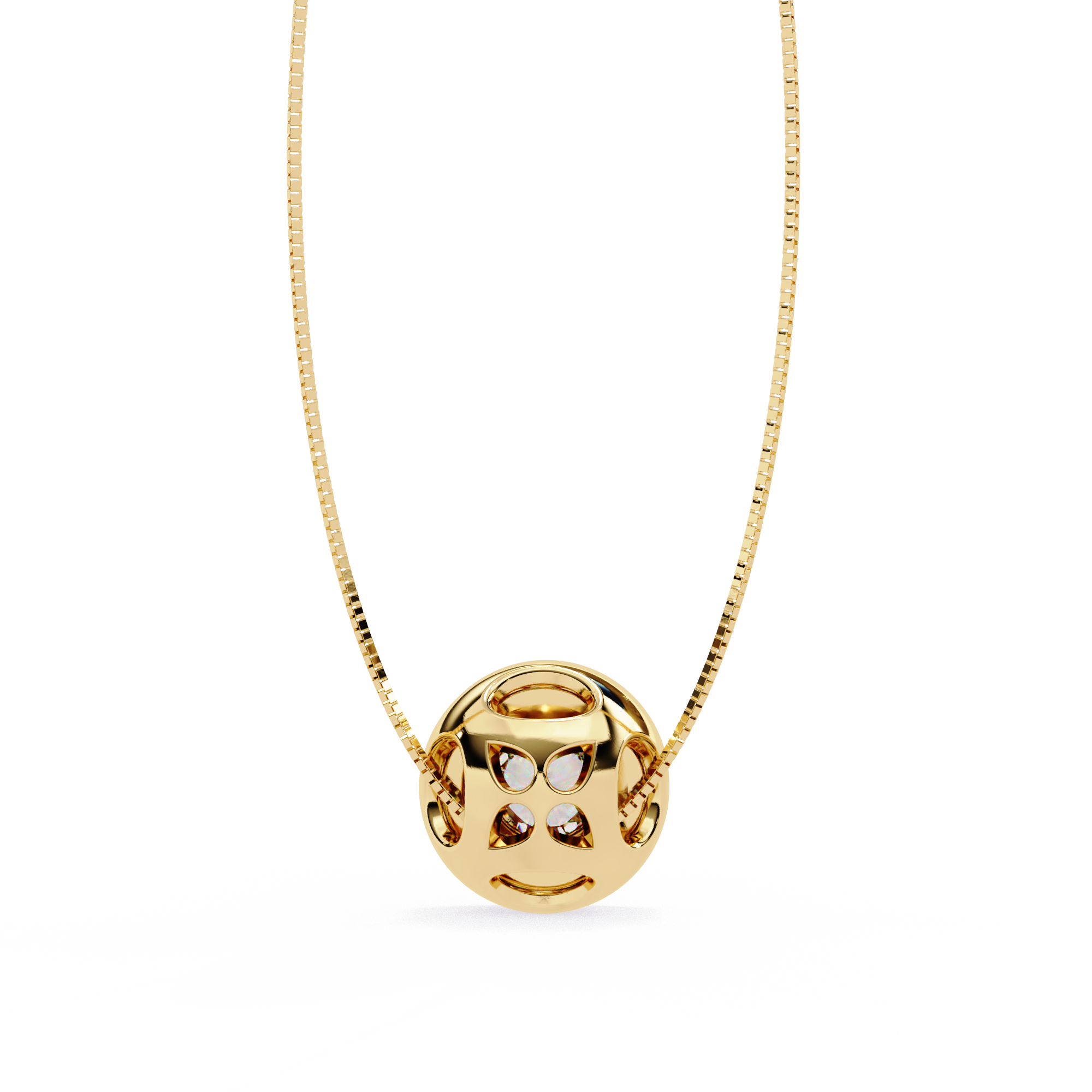 Bezel Circle Solitaire Pendant - Amrit Rastogi