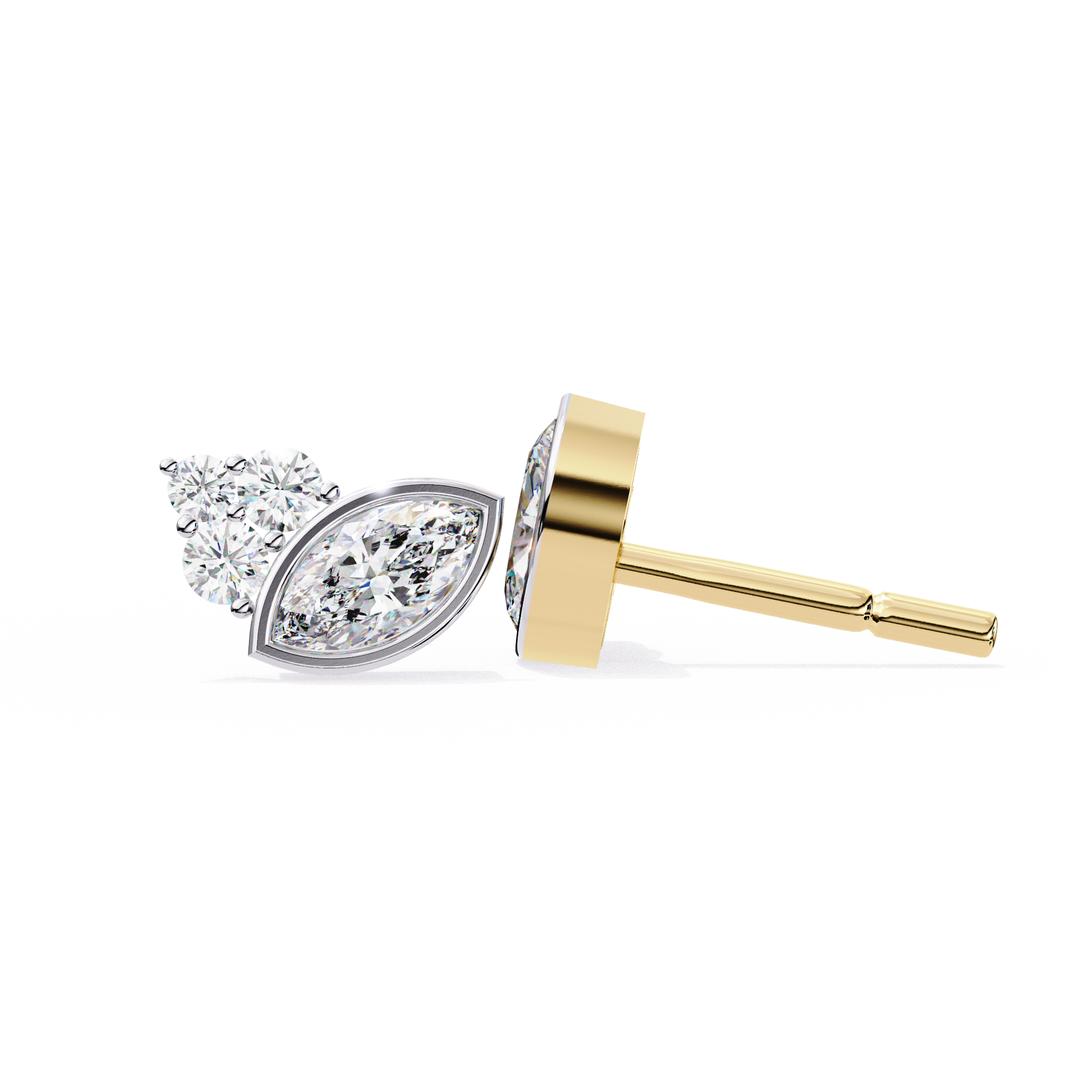 Marquise Cluster Stud Earrings - Amrit Rastogi