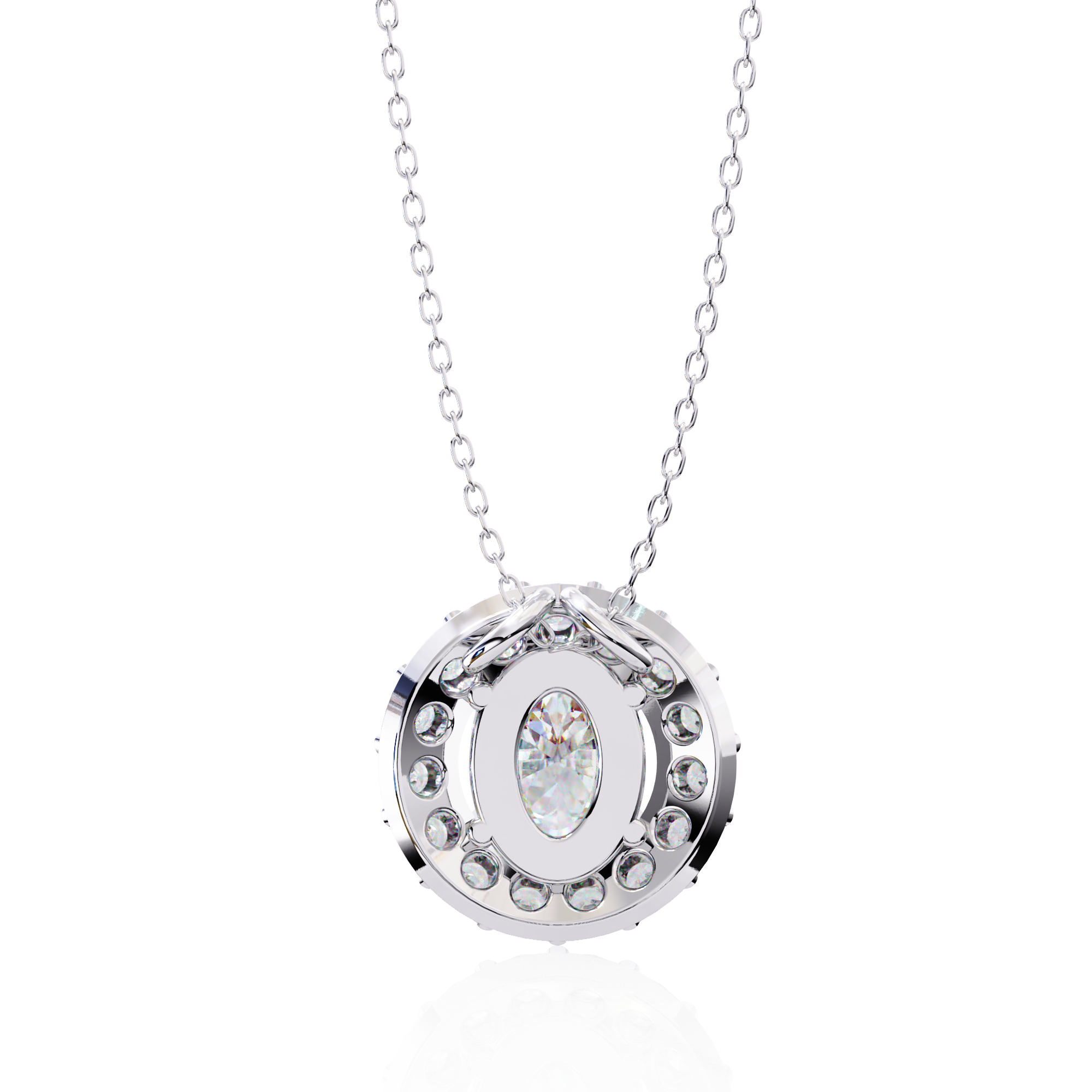 Oval Halo Pendant - Amrit Rastogi
