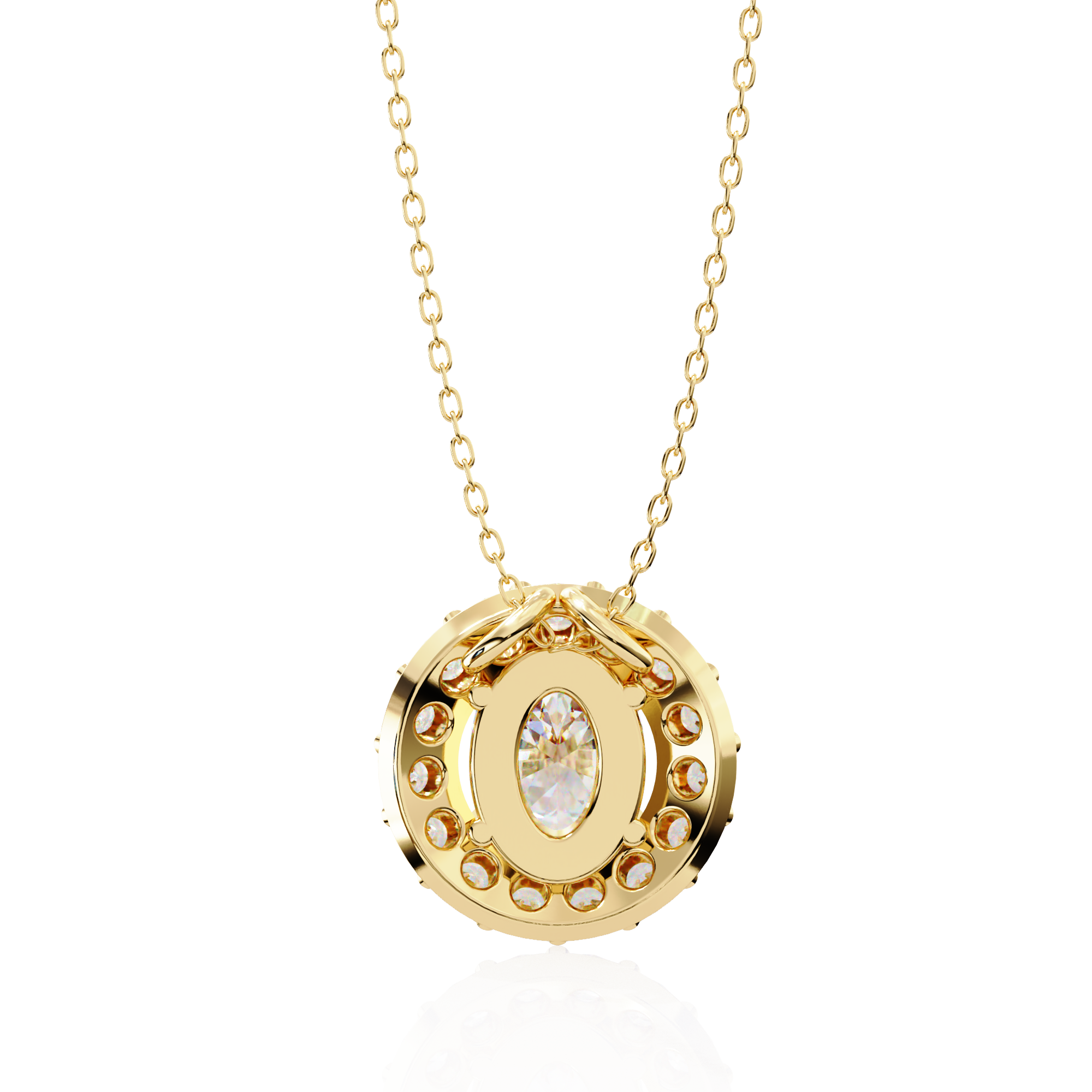 Oval Halo Pendant - Amrit Rastogi