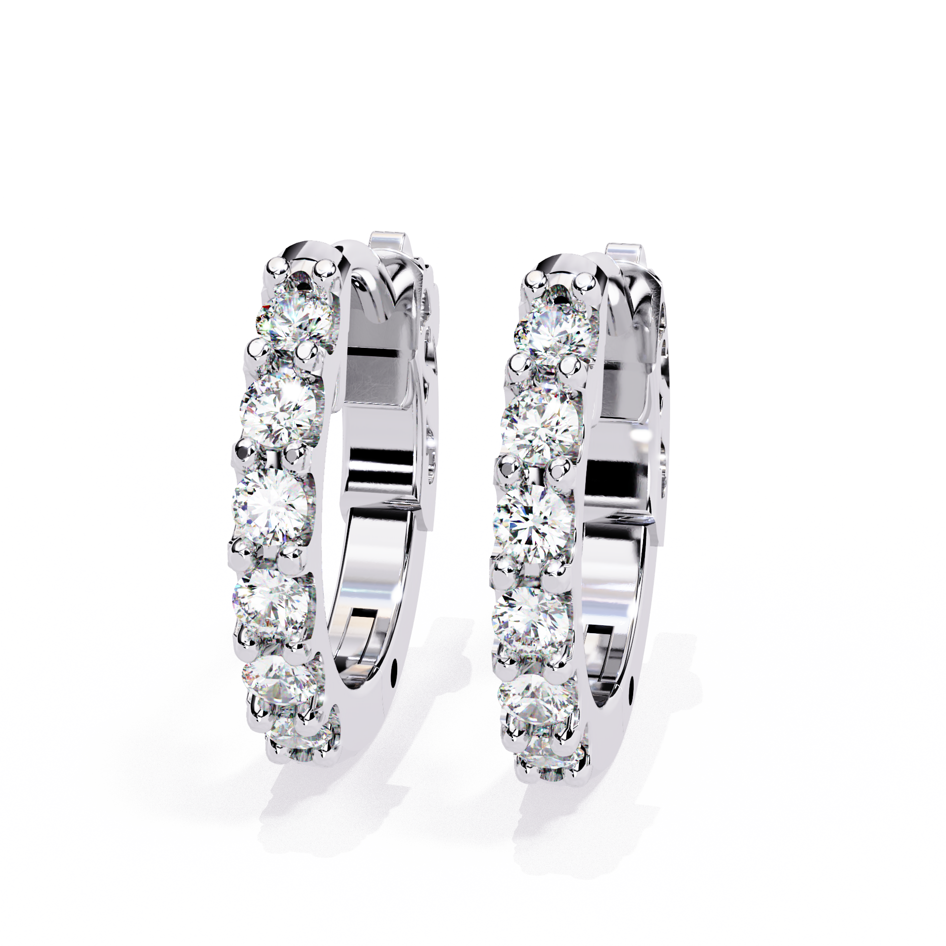 Channel-Set Huggie Earrings - Amrit Rastogi