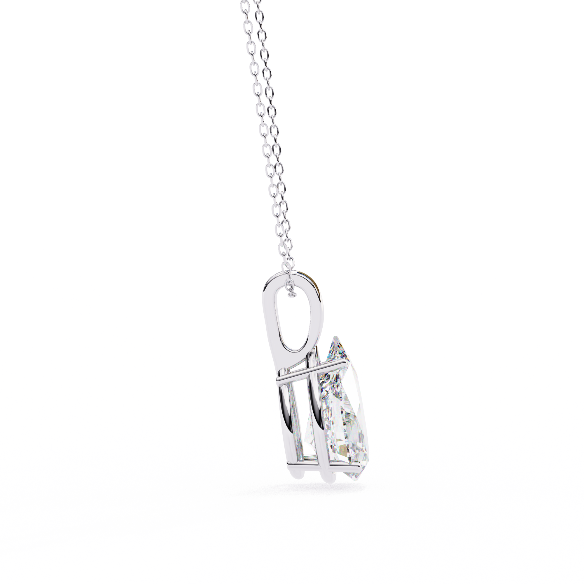 Pear Drop Solitaire Pendant - Amrit Rastogi