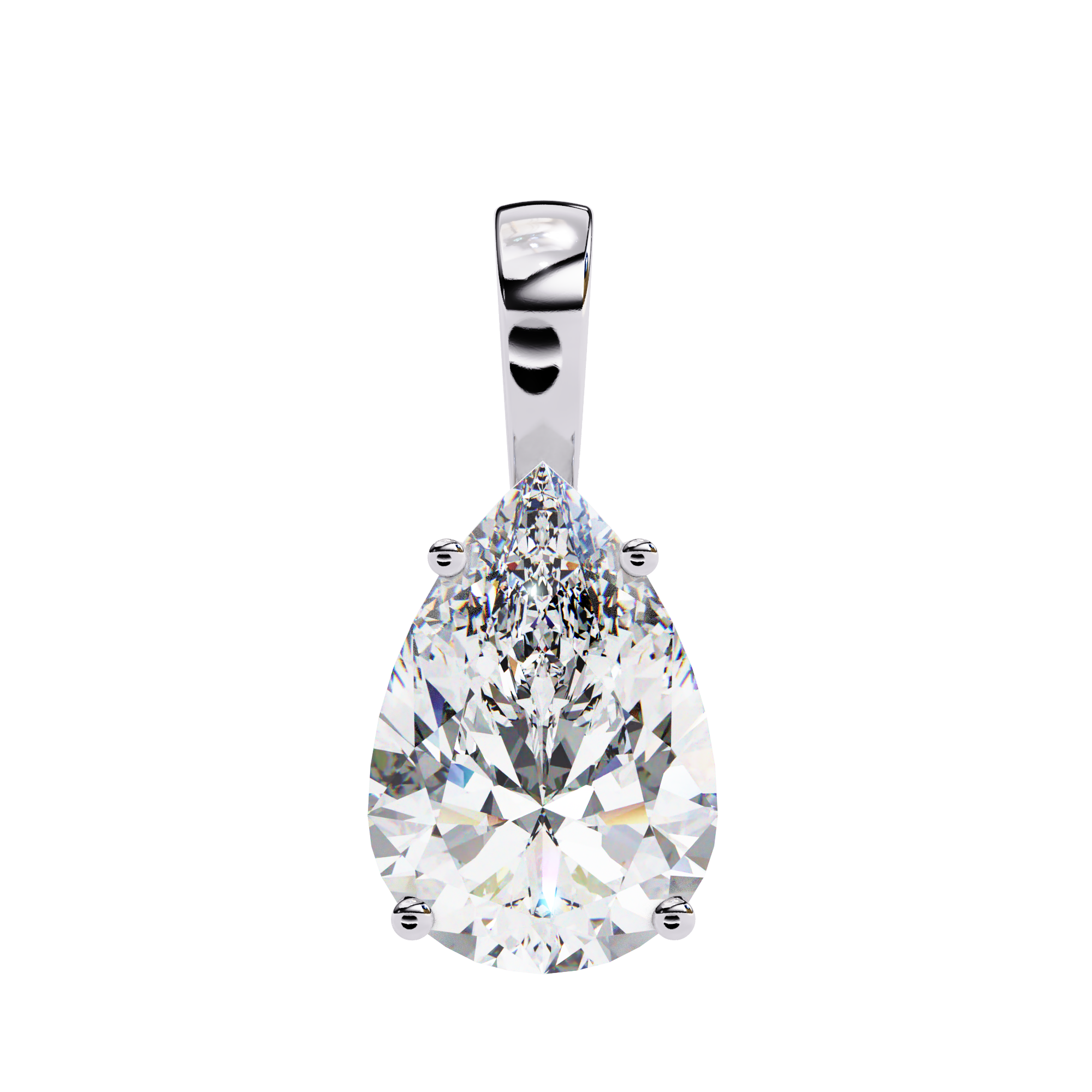 Pear Drop Solitaire Pendant - Amrit Rastogi