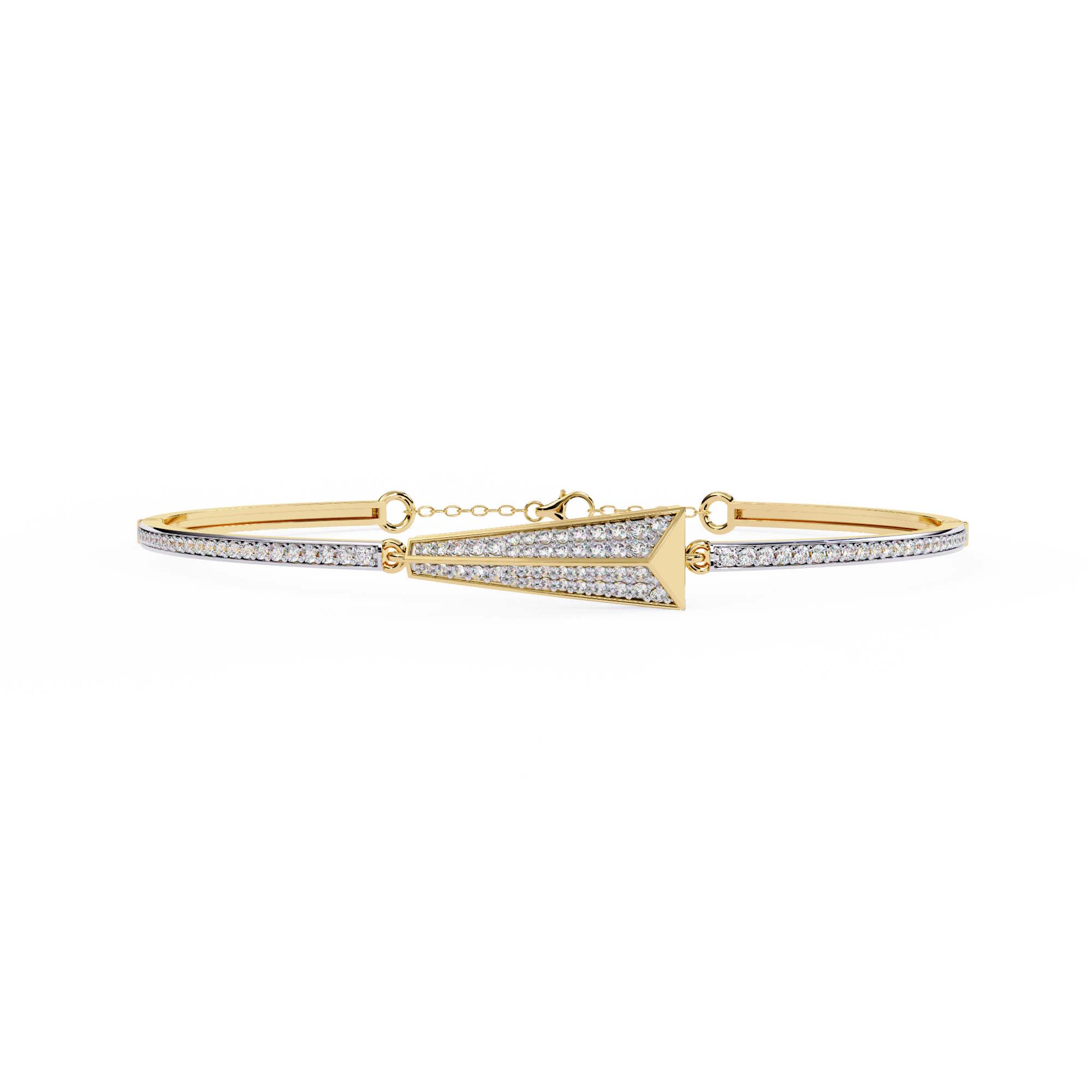 Channel-Set V-Shape Bracelet - Amrit Rastogi