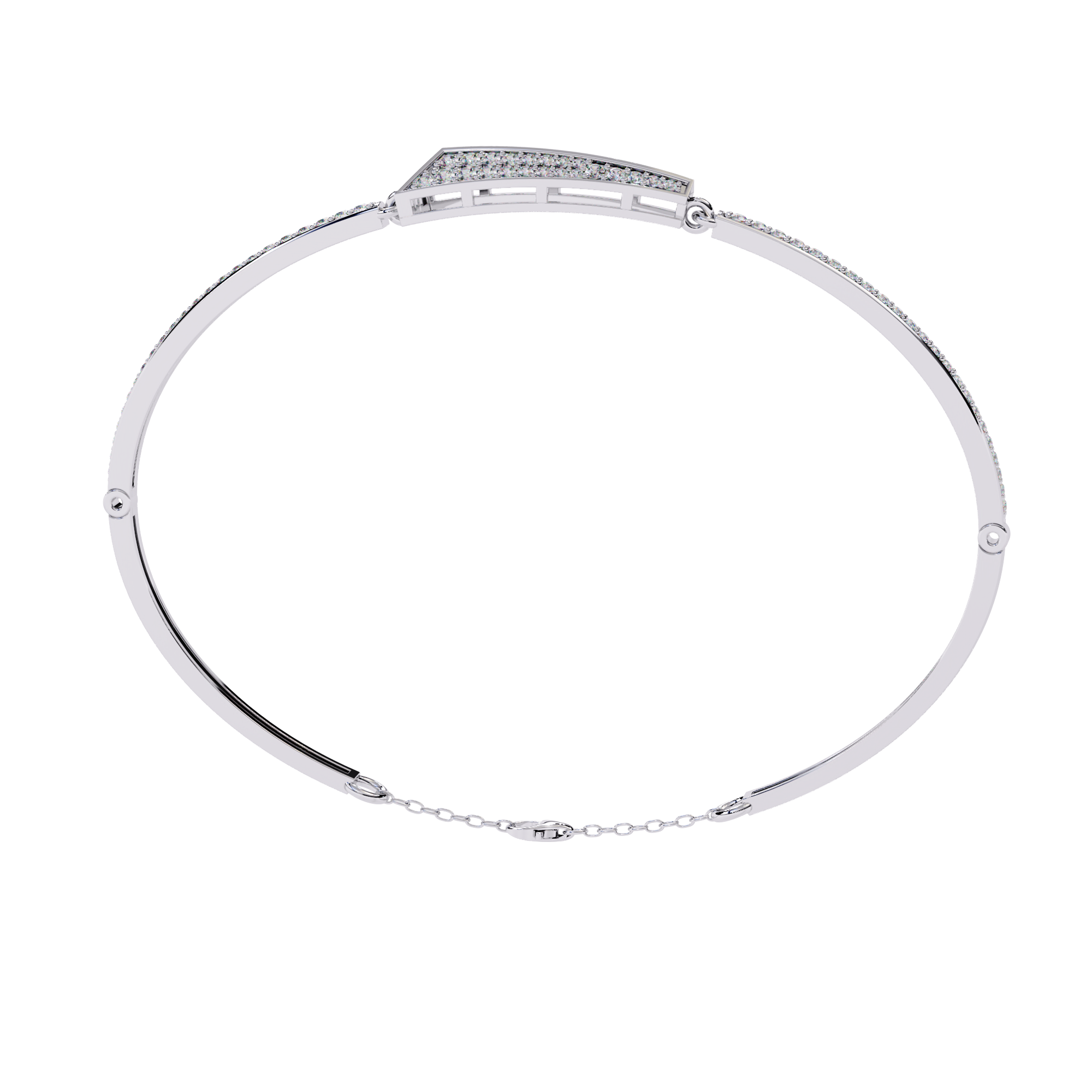 Channel-Set V-Shape Bracelet - Amrit Rastogi