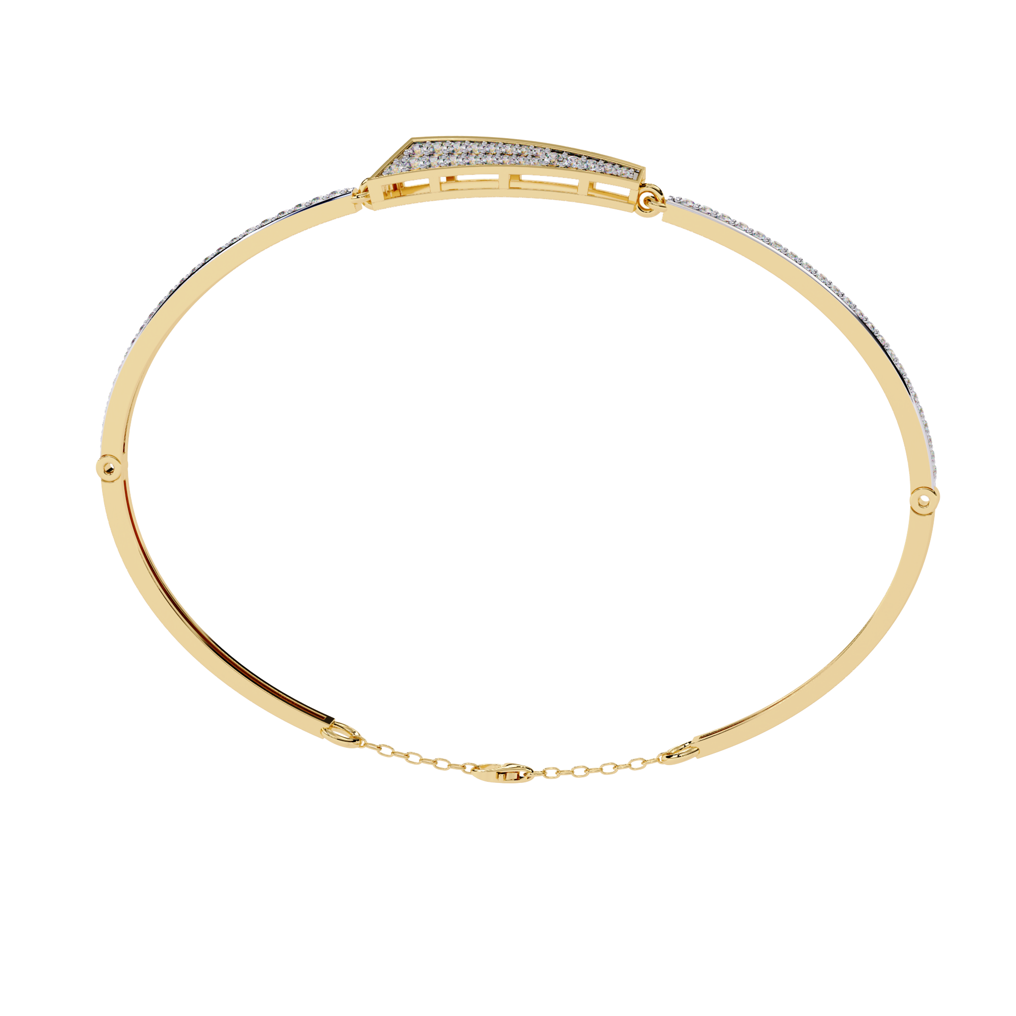 Channel-Set V-Shape Bracelet - Amrit Rastogi