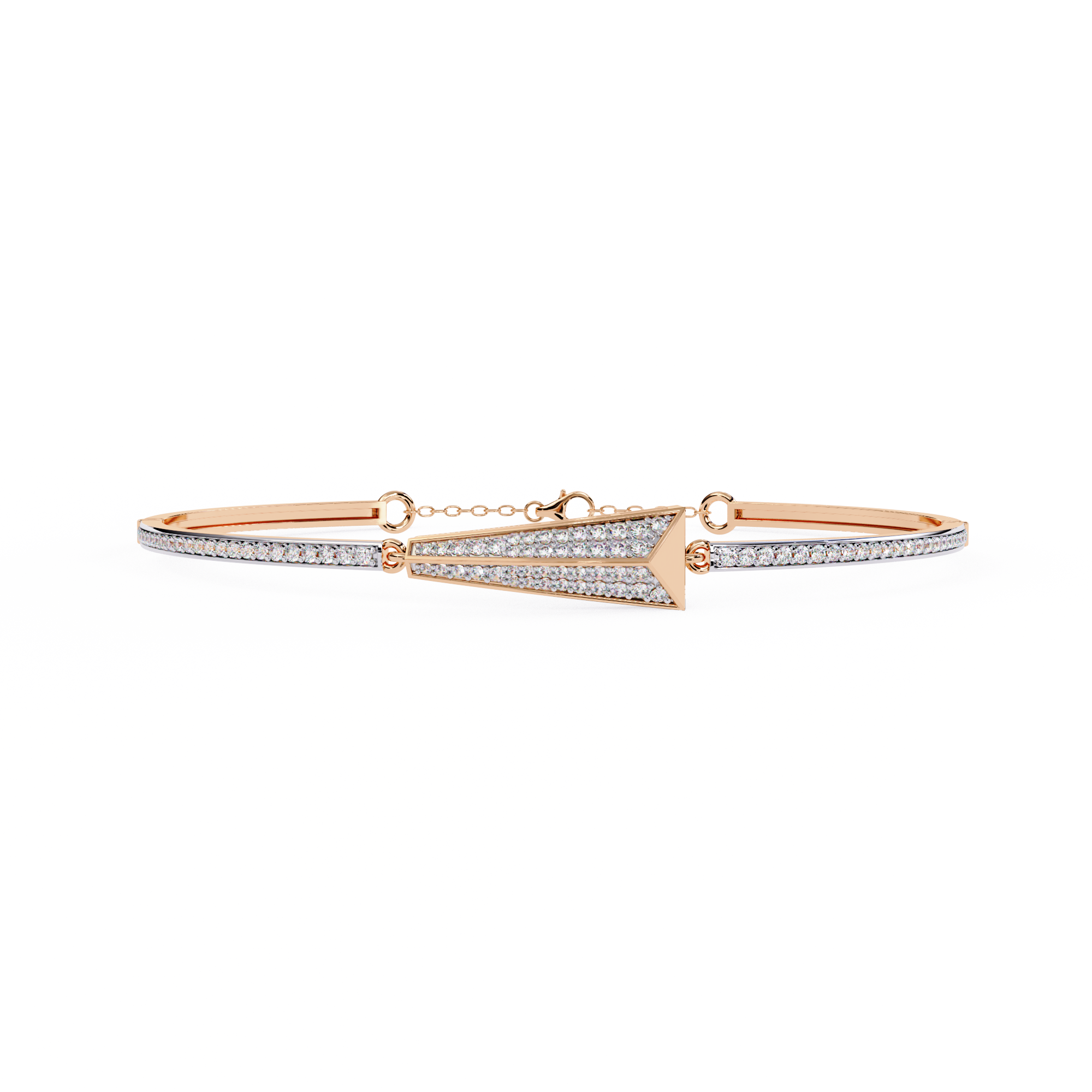 Channel-Set V-Shape Bracelet - Amrit Rastogi