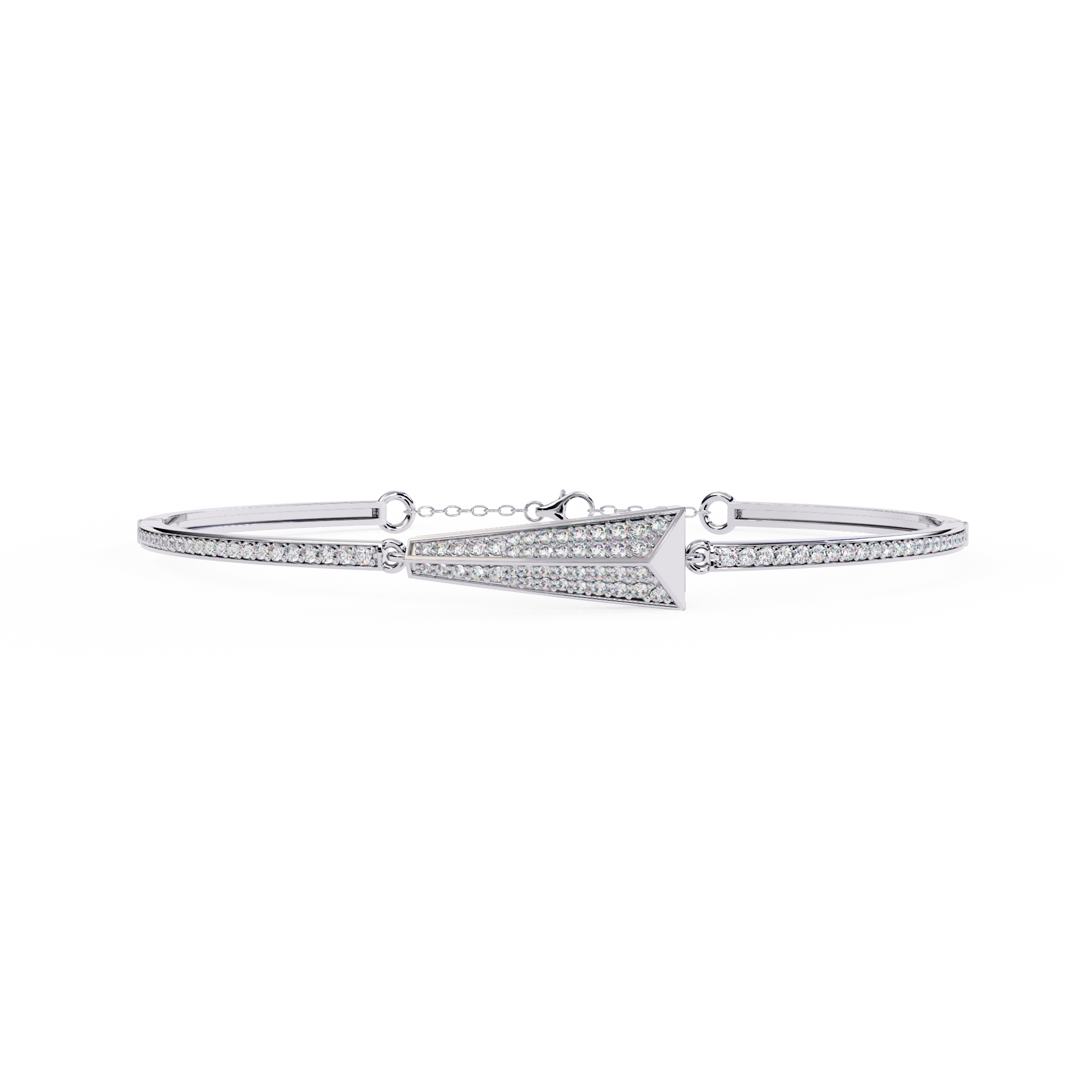 Channel-Set V-Shape Bracelet - Amrit Rastogi