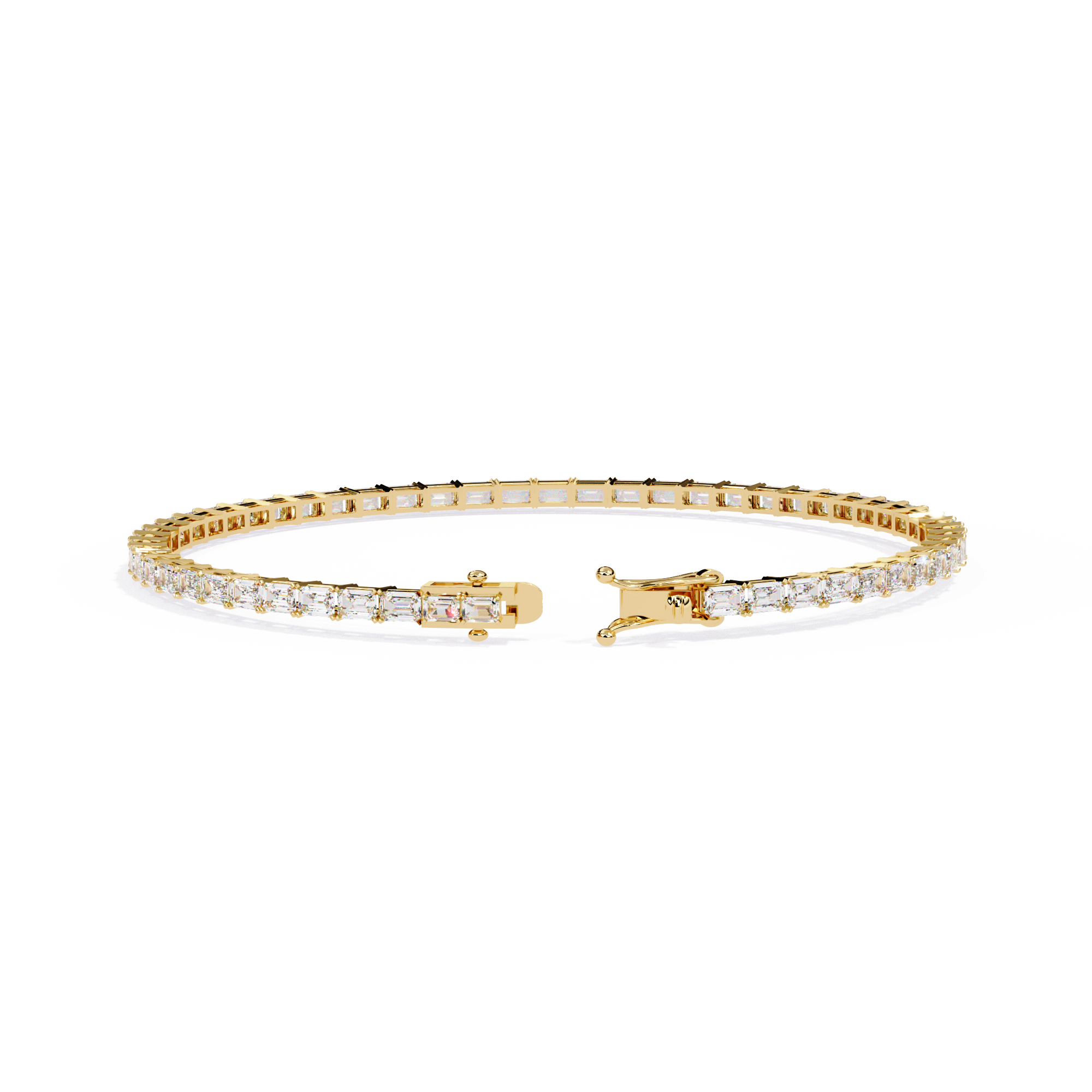 Emerald-Cut Tennis Bracelet