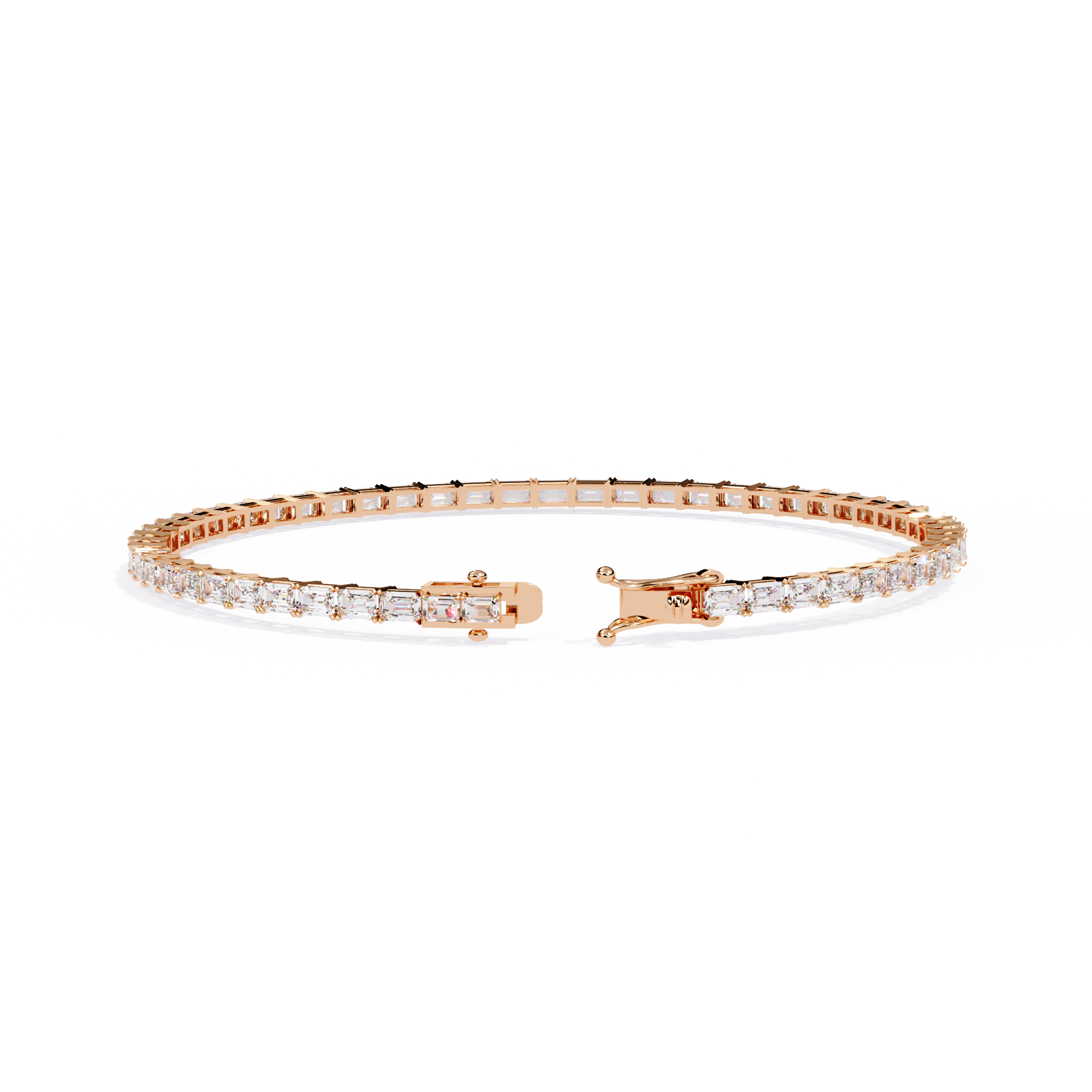 Emerald-Cut Tennis Bracelet - Amrit Rastogi