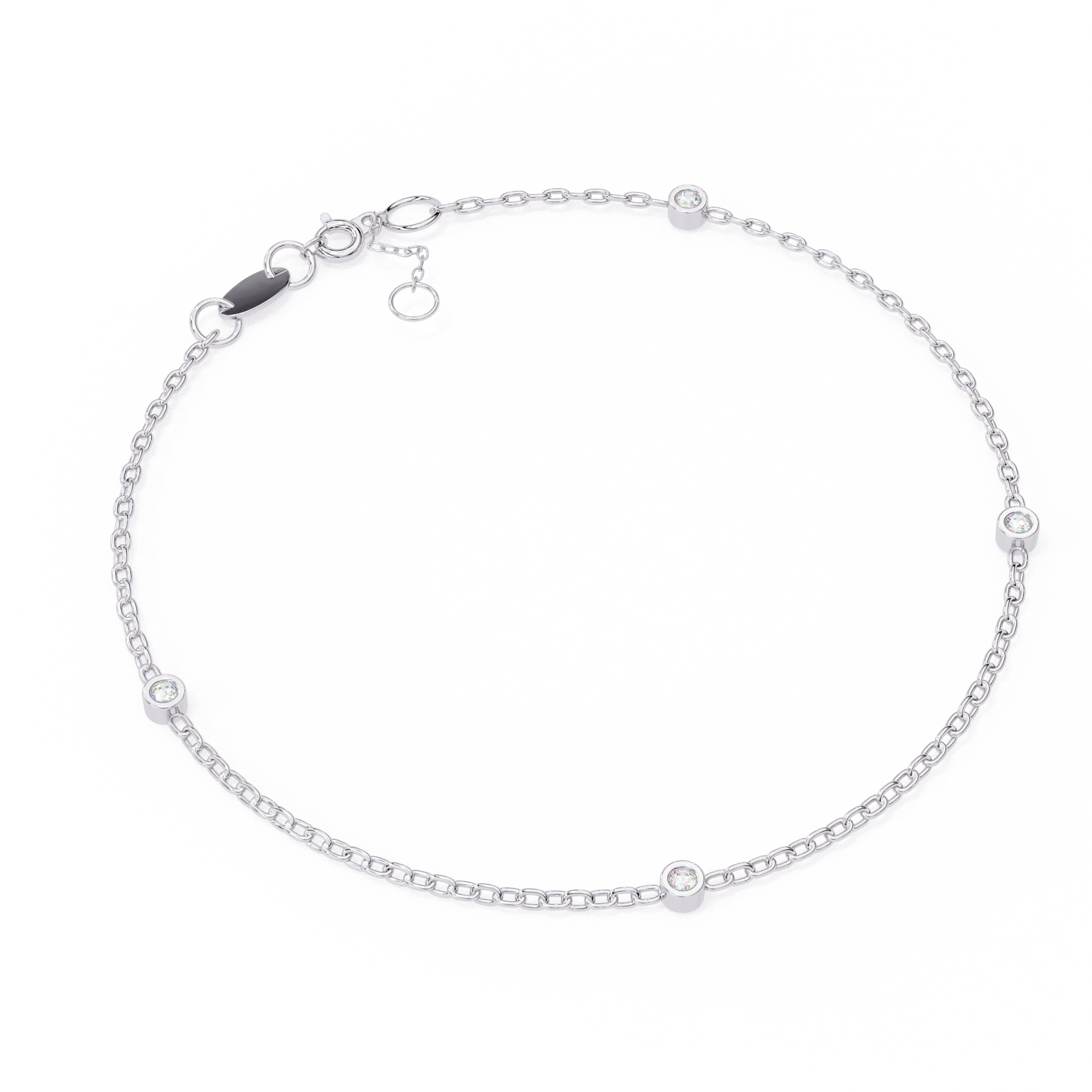 Bezel Station Chain Bracelet - Amrit Rastogi