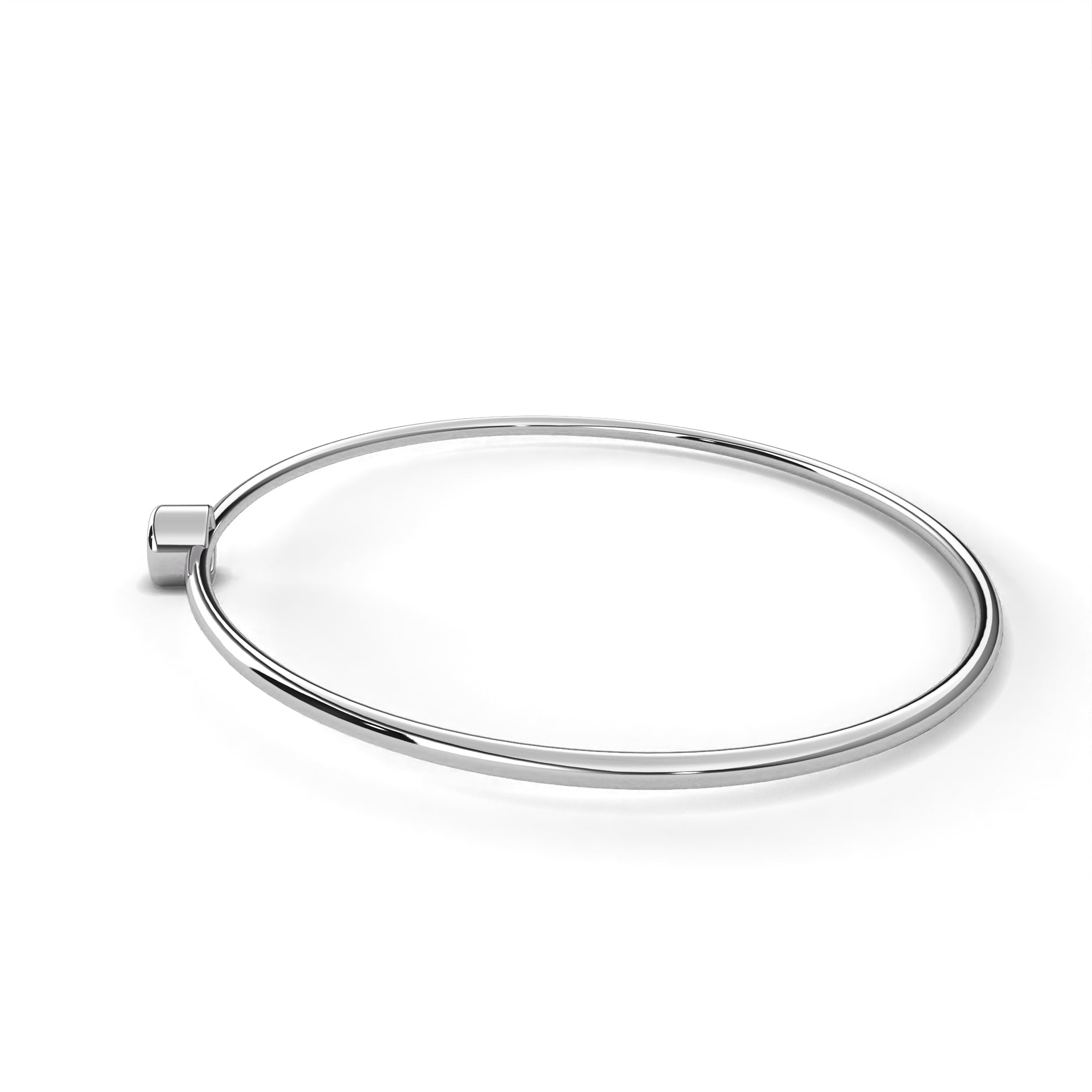 Floating Bezel Wire Bangle - Amrit Rastogi