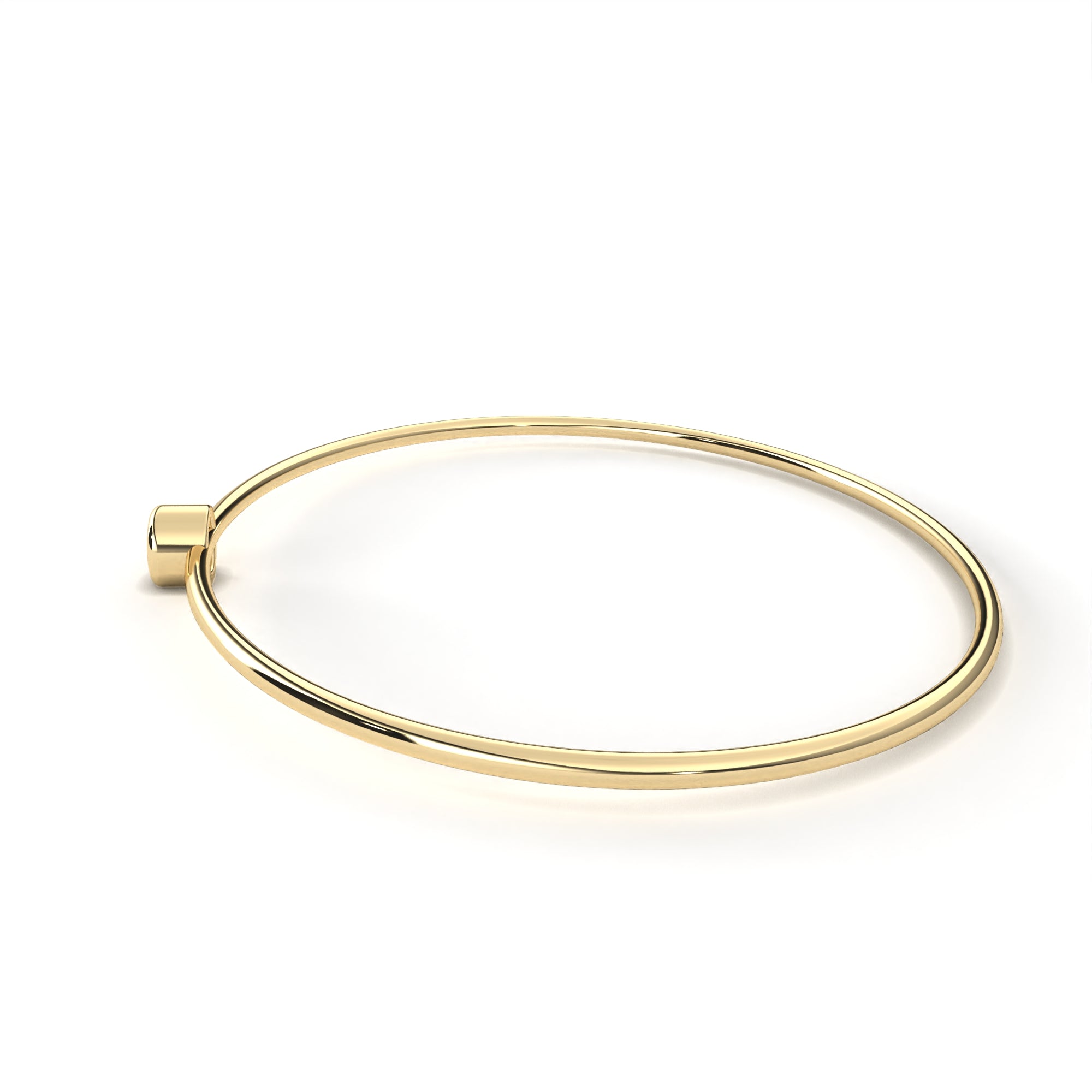 Floating Bezel Wire Bangle - Amrit Rastogi