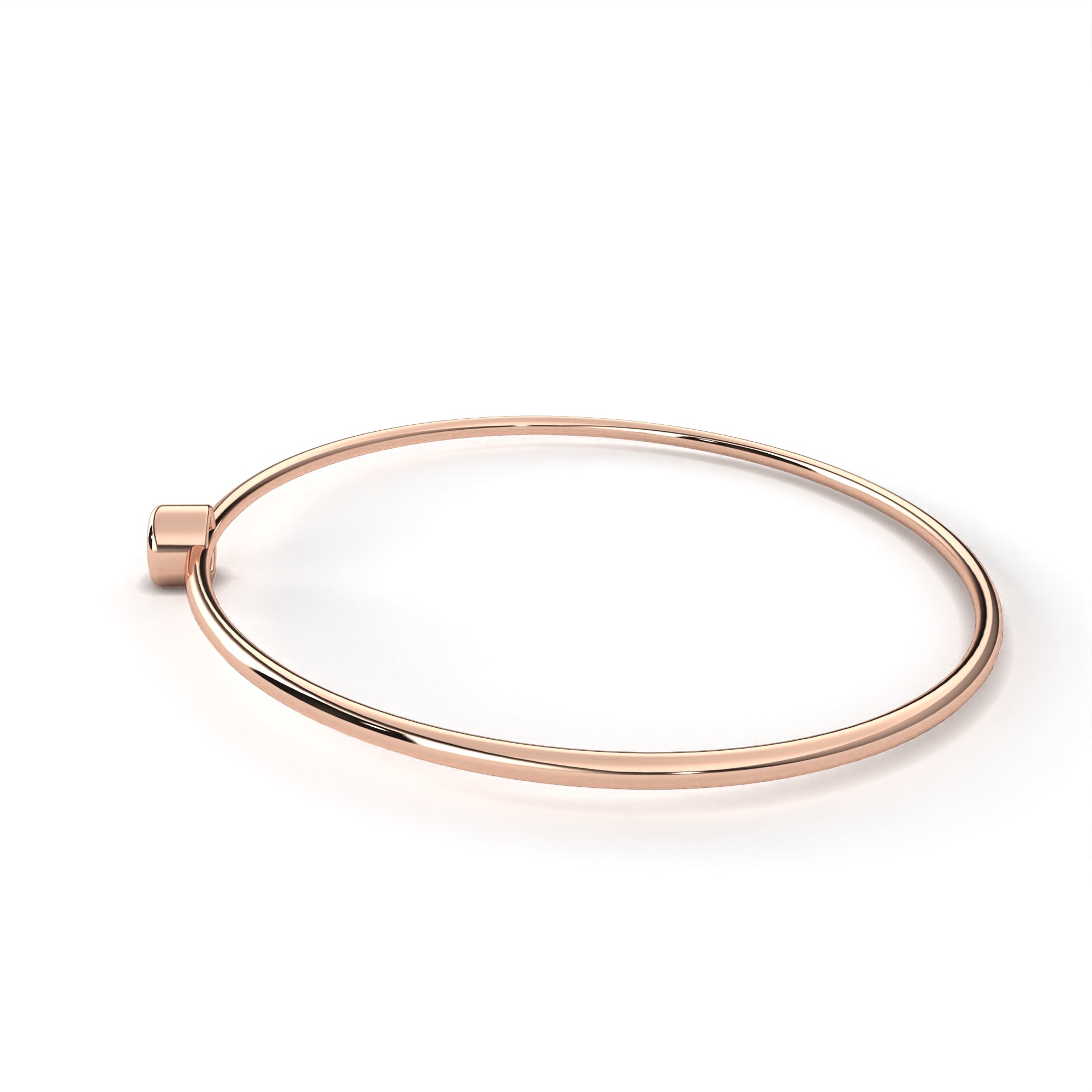 Floating Bezel Wire Bangle - Amrit Rastogi