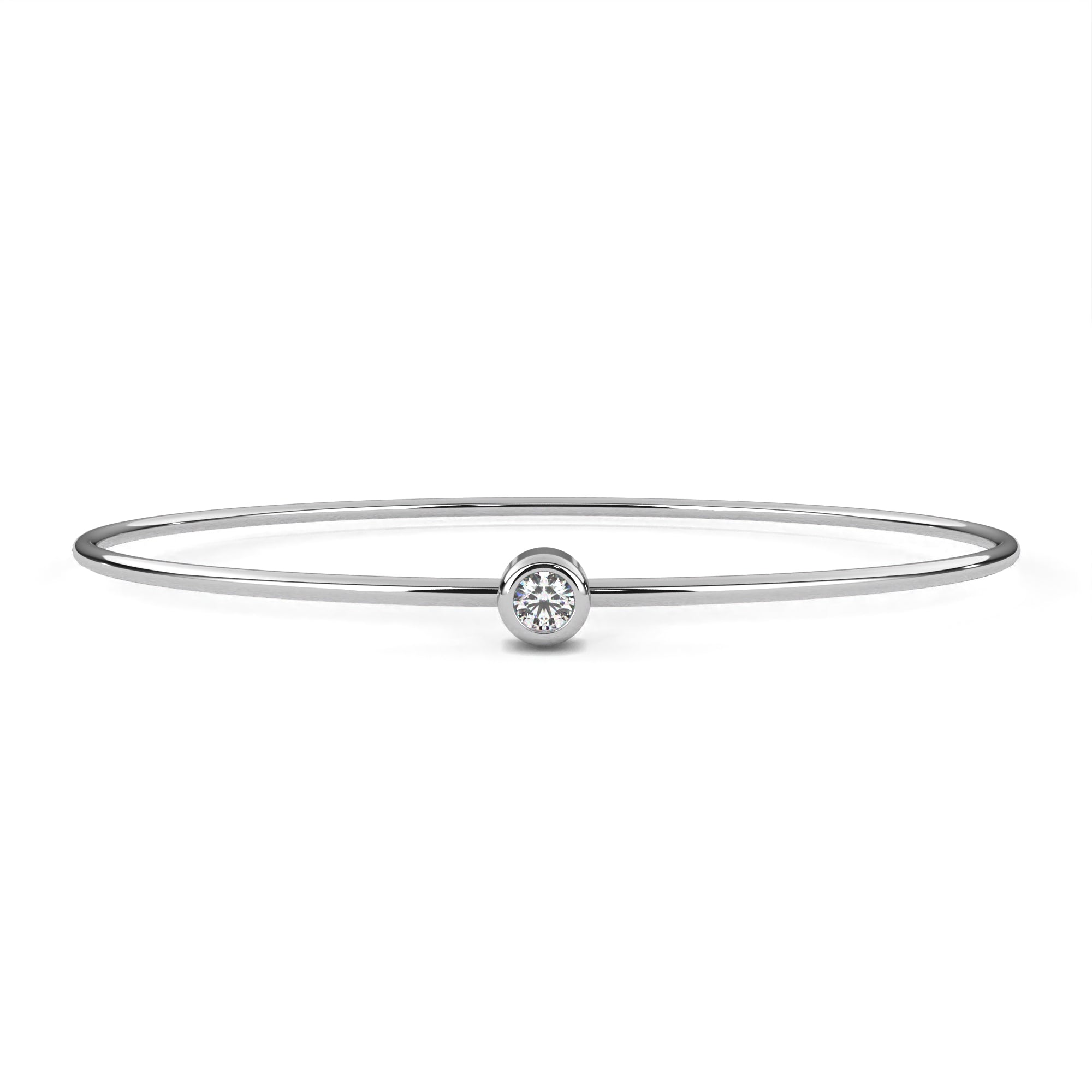 Floating Bezel Wire Bangle - Amrit Rastogi