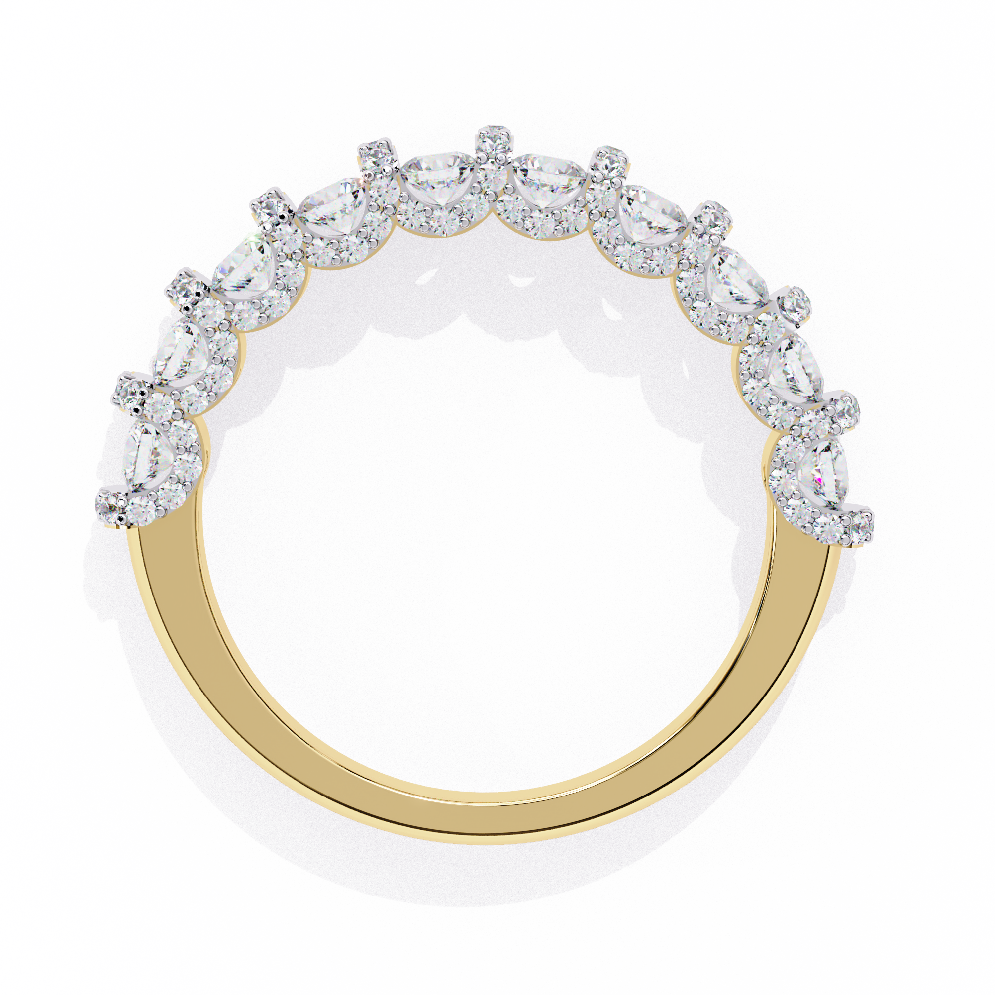 Bold-Prong Half Eternity Band - Amrit Rastogi