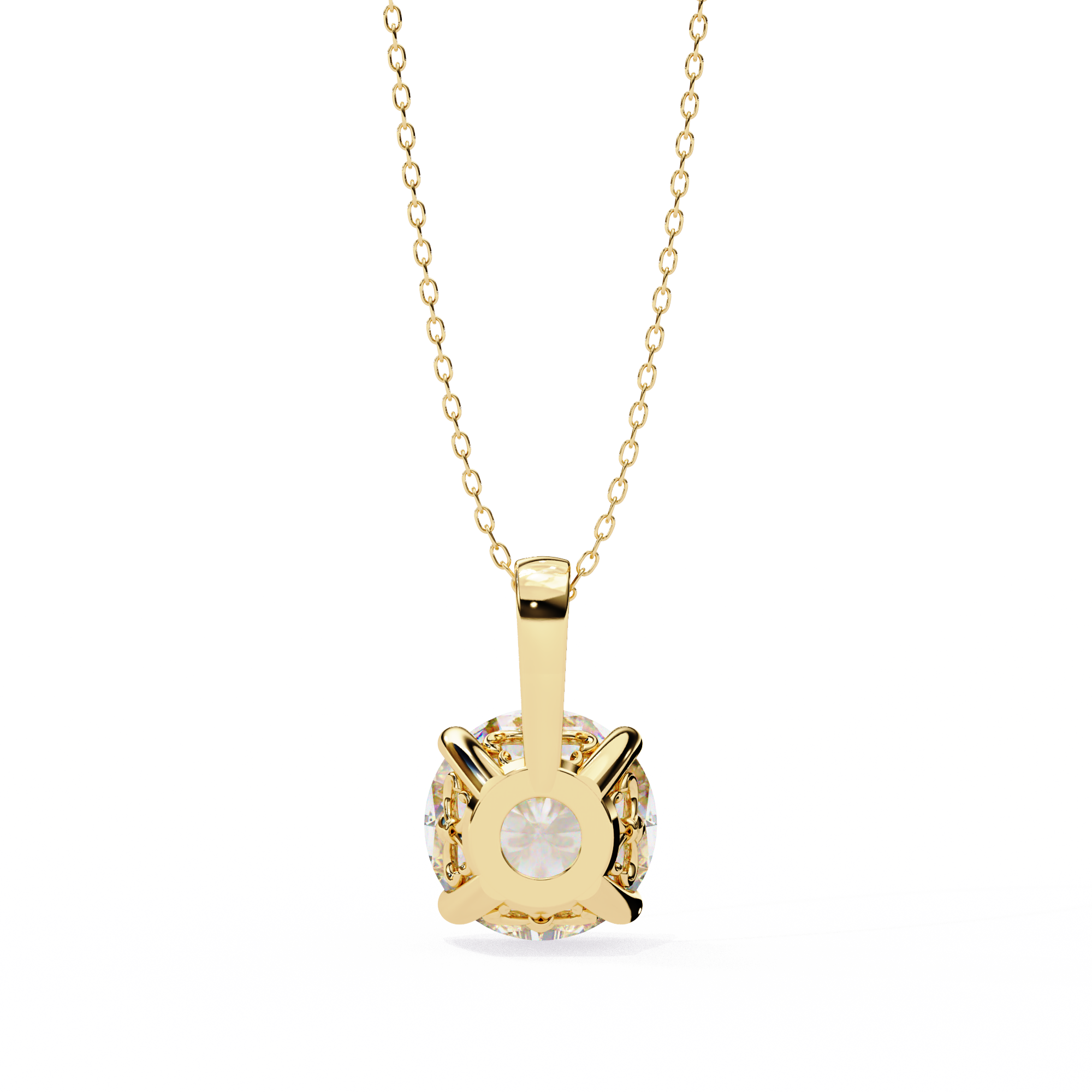 4-Prong Cushion Solitaire Pendant - Amrit Rastogi