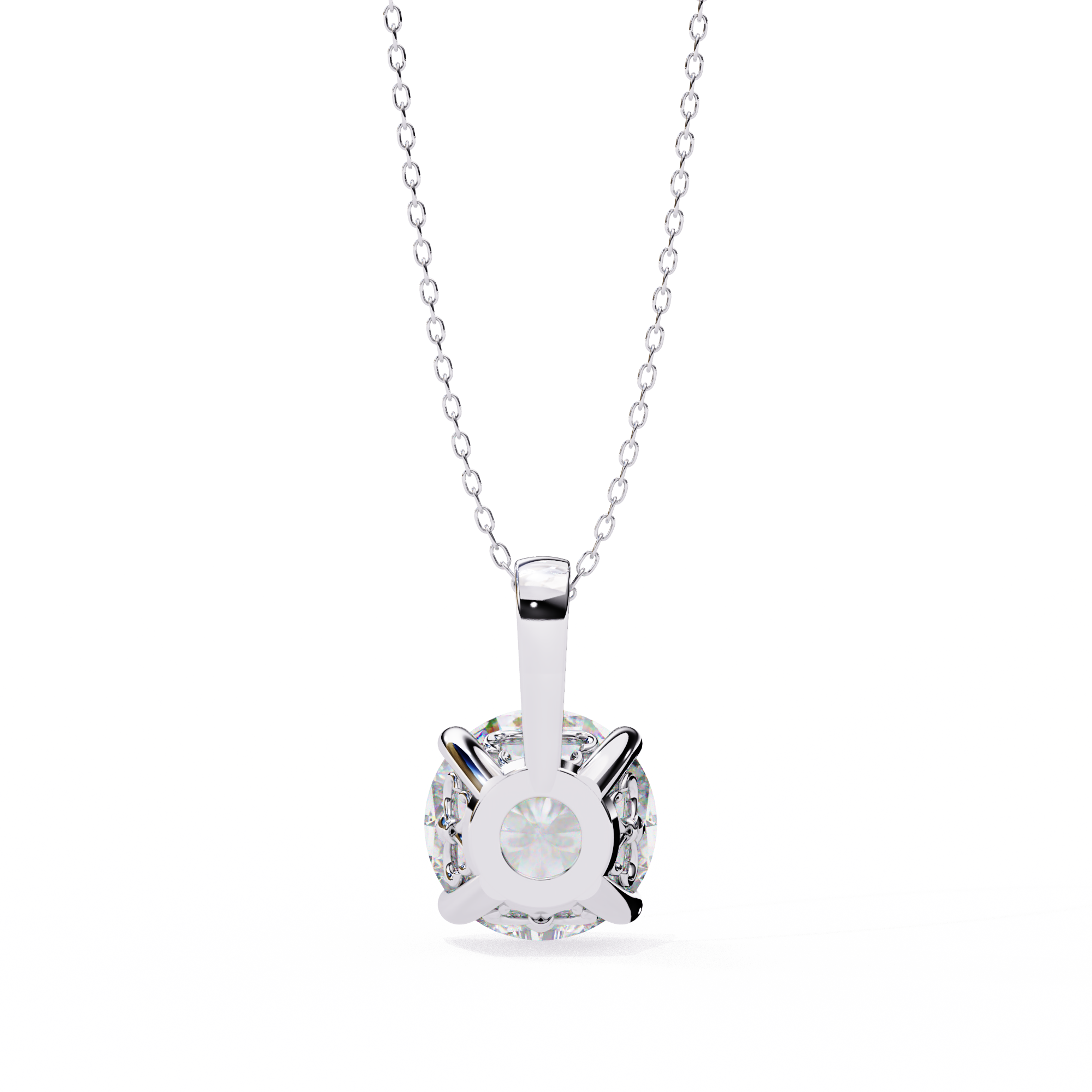 4-Prong Cushion Solitaire Pendant - Amrit Rastogi
