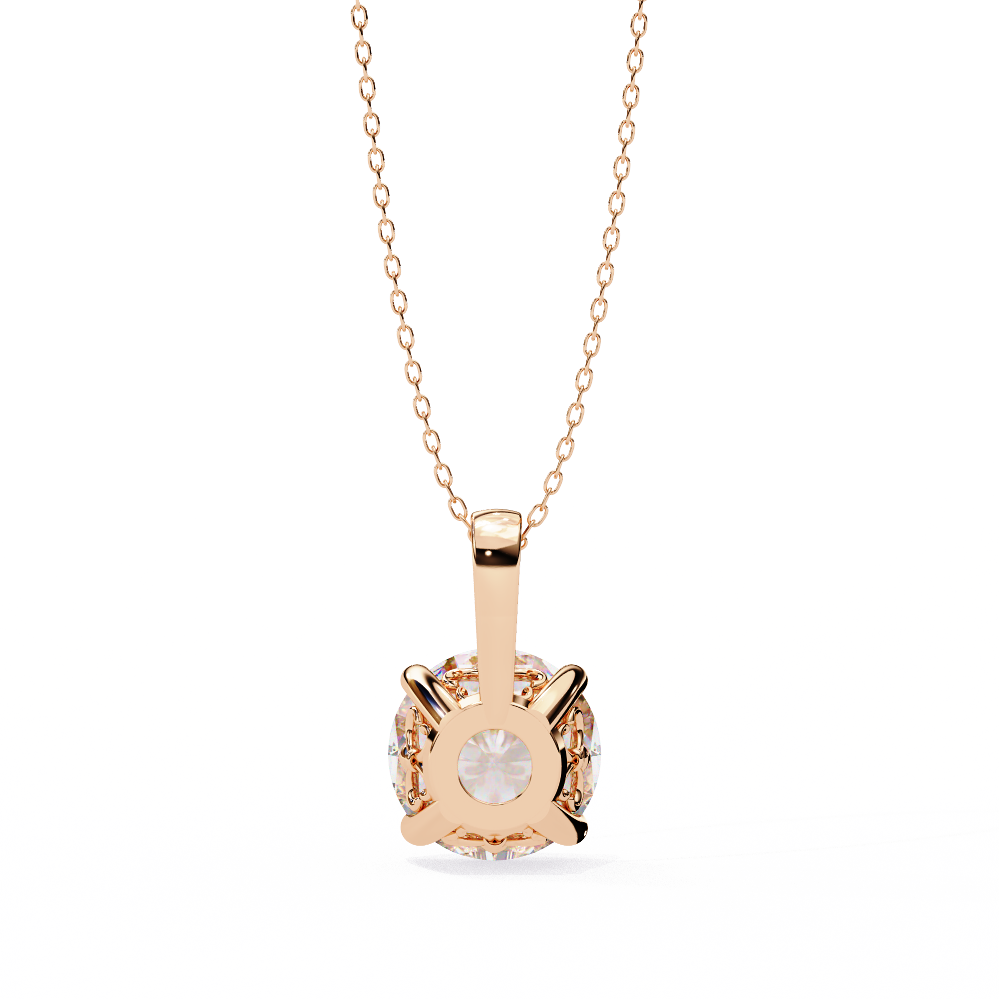 4-Prong Cushion Solitaire Pendant - Amrit Rastogi